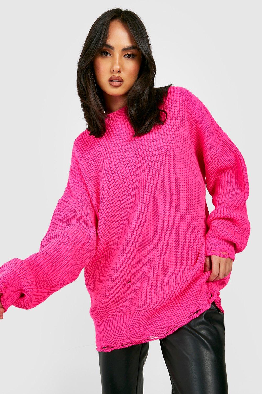 Pink hotsell oversized jumper