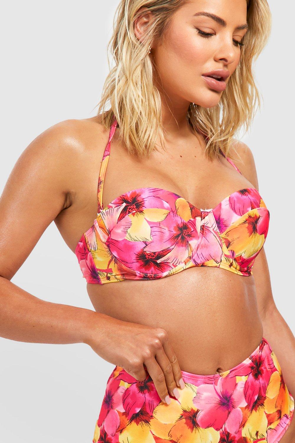 Tropical Padded Underwire Bikini Top