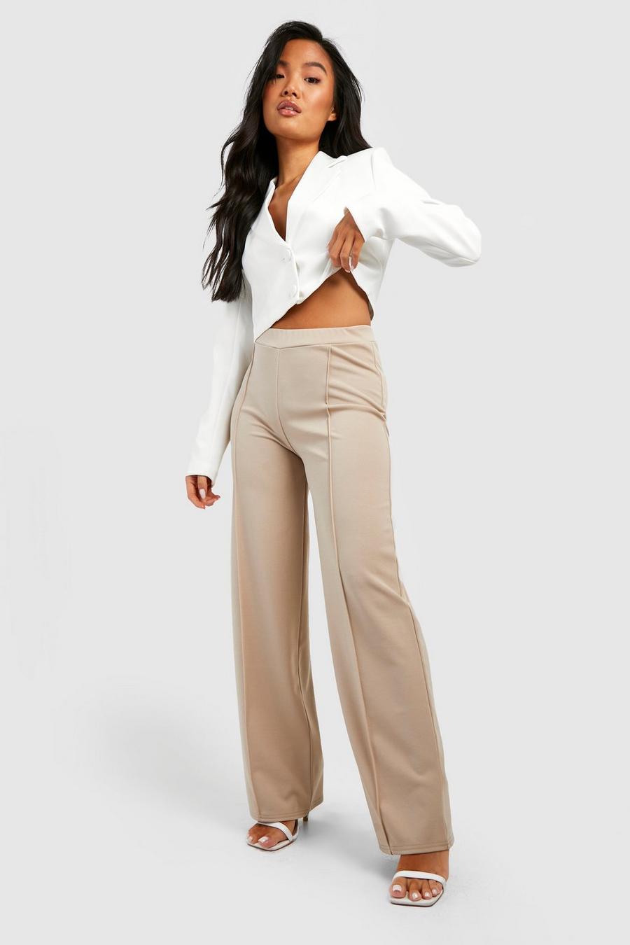 Stone Petite High Waisted Wide Leg Pants image number 1