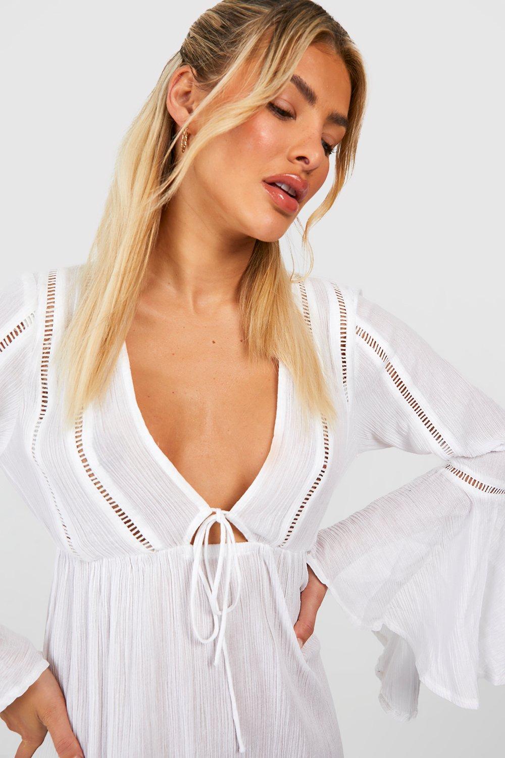 Robe de plage boohoo hot sale