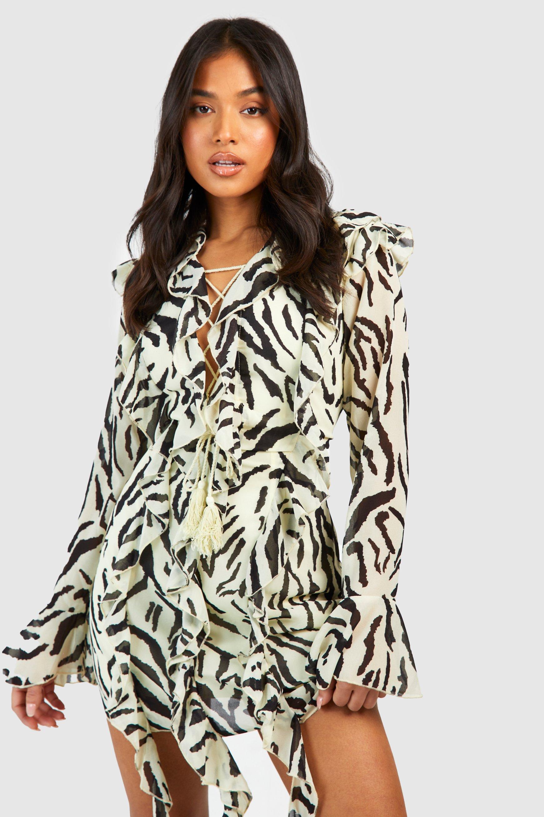 Petite zebra print dress hotsell