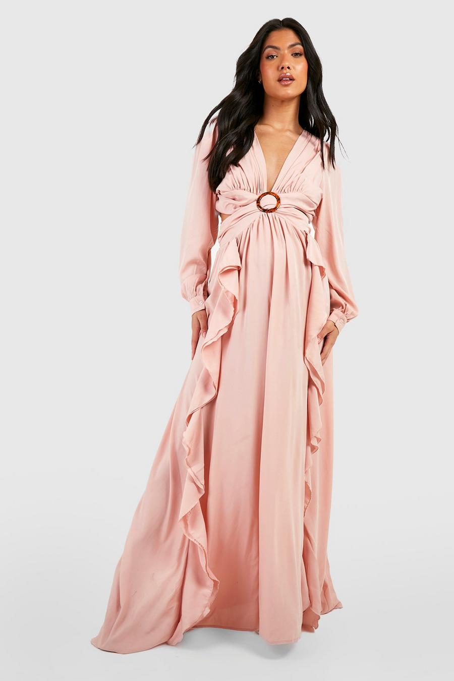 Blush Maternity Cut Out Maxi Dress image number 1