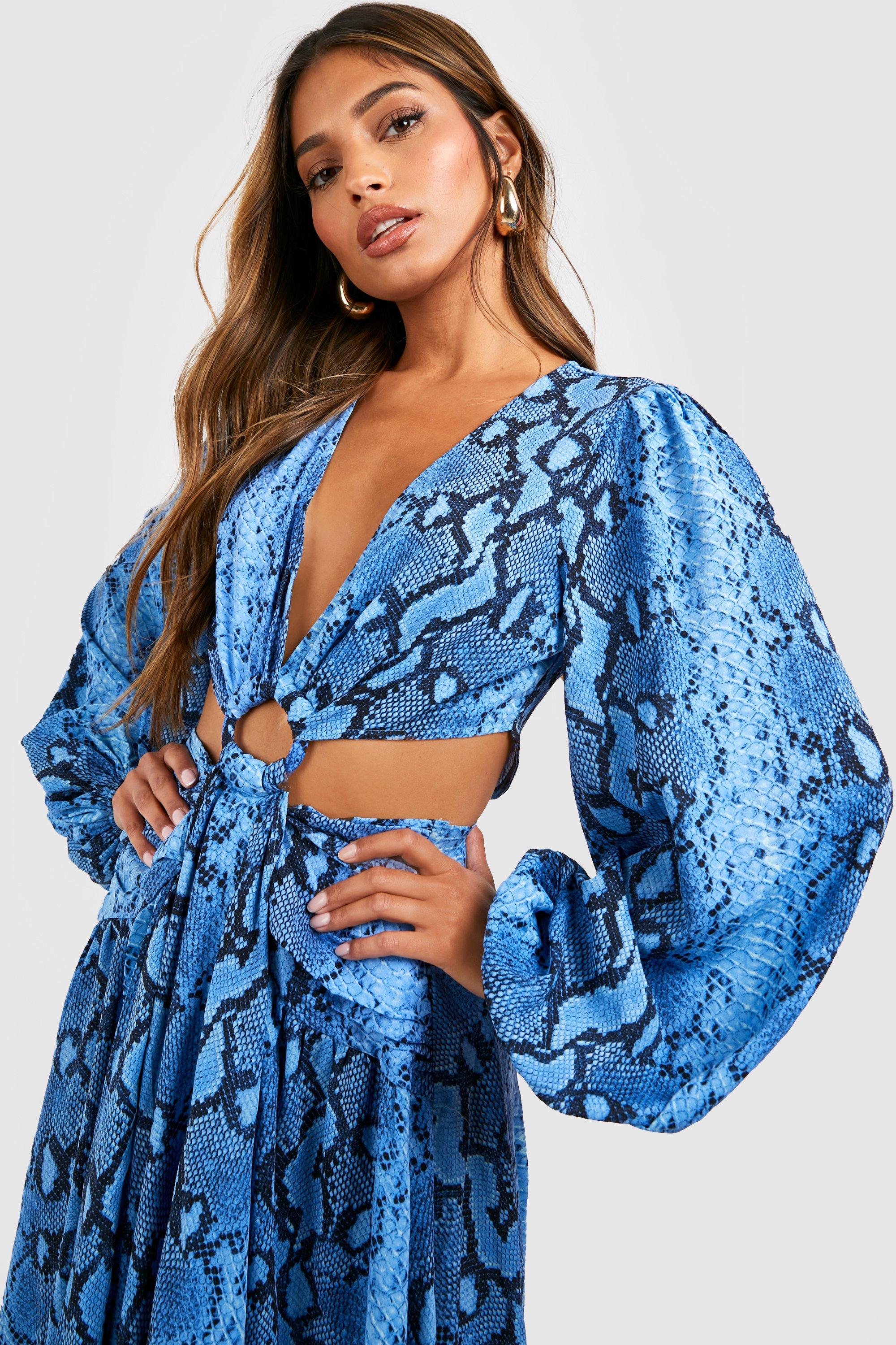 Snakeskin best sale wrap dress