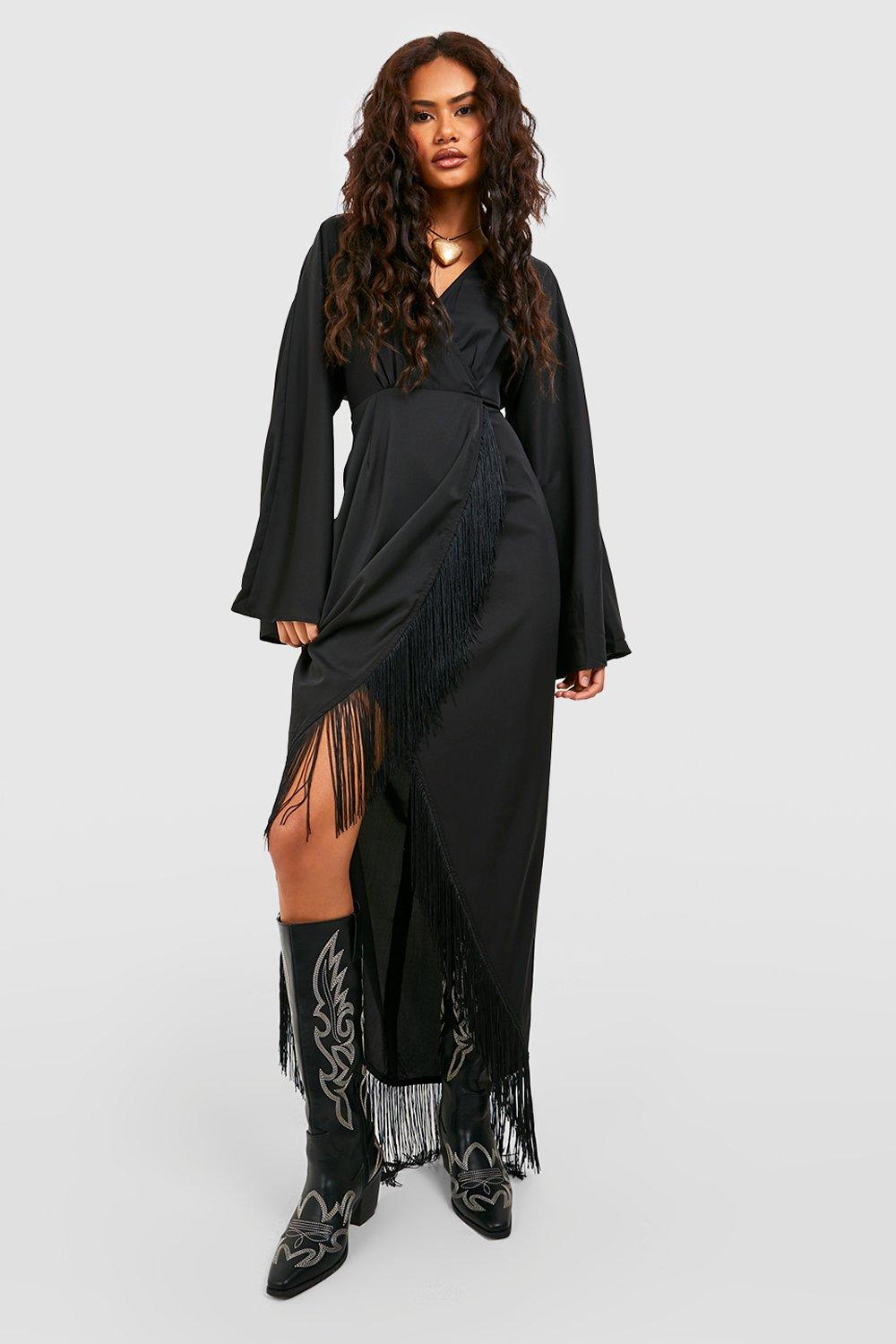 Boohoo tassel outlet dress