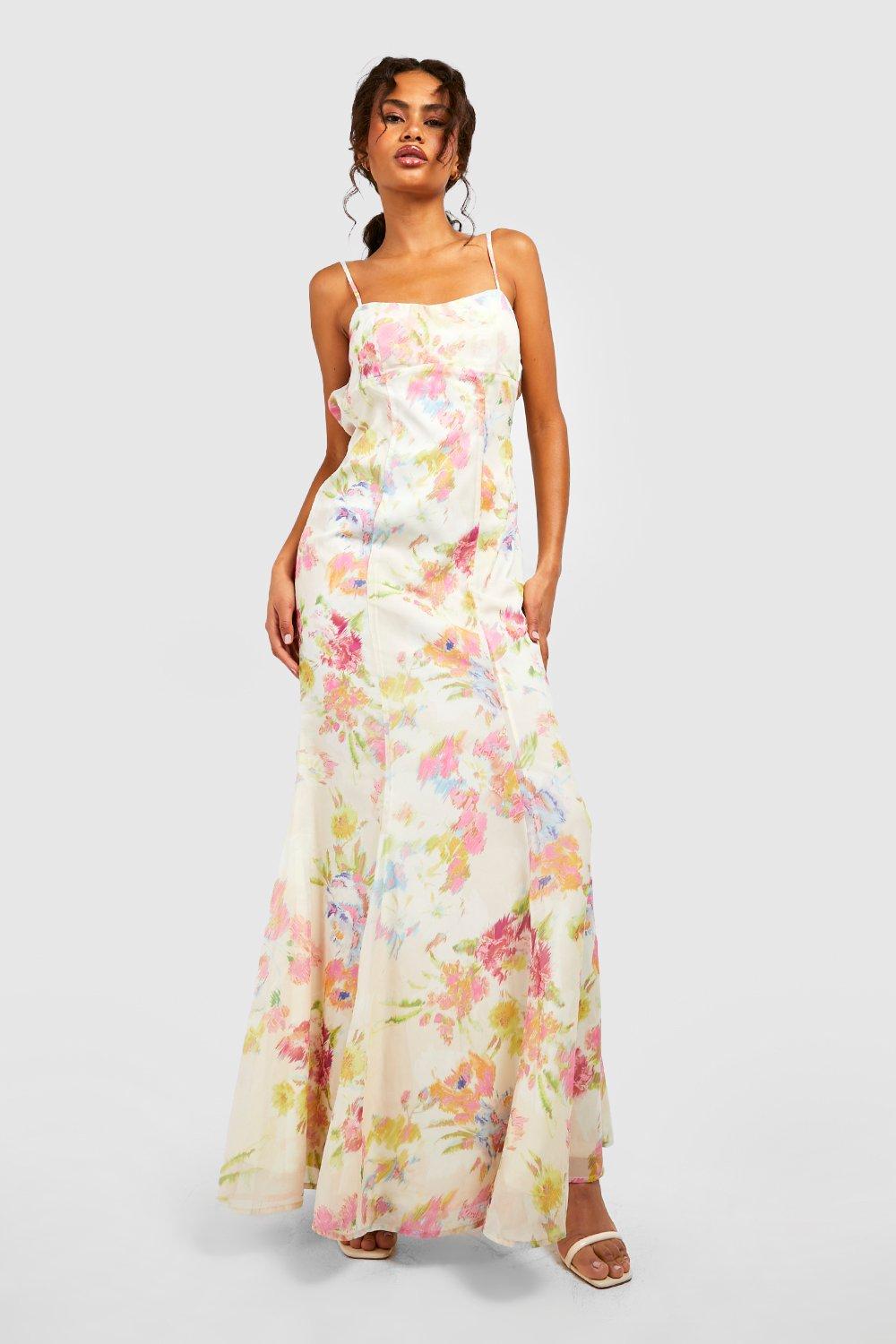 Boohoo chiffon outlet dress