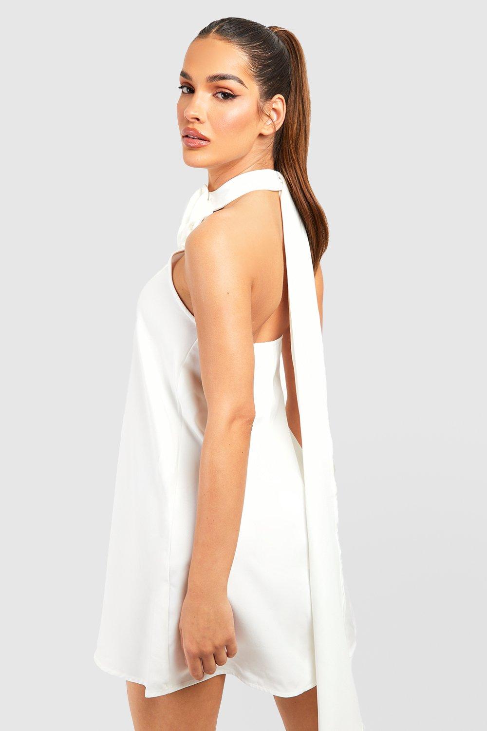 Halter Dress w Shoulder Detail - THE FORM