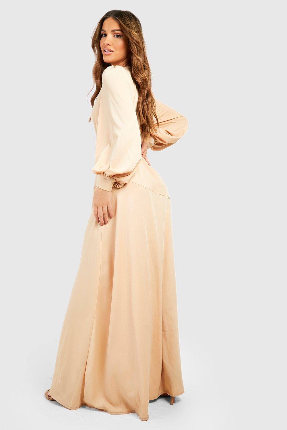 Cream and 2025 gold maxi dress