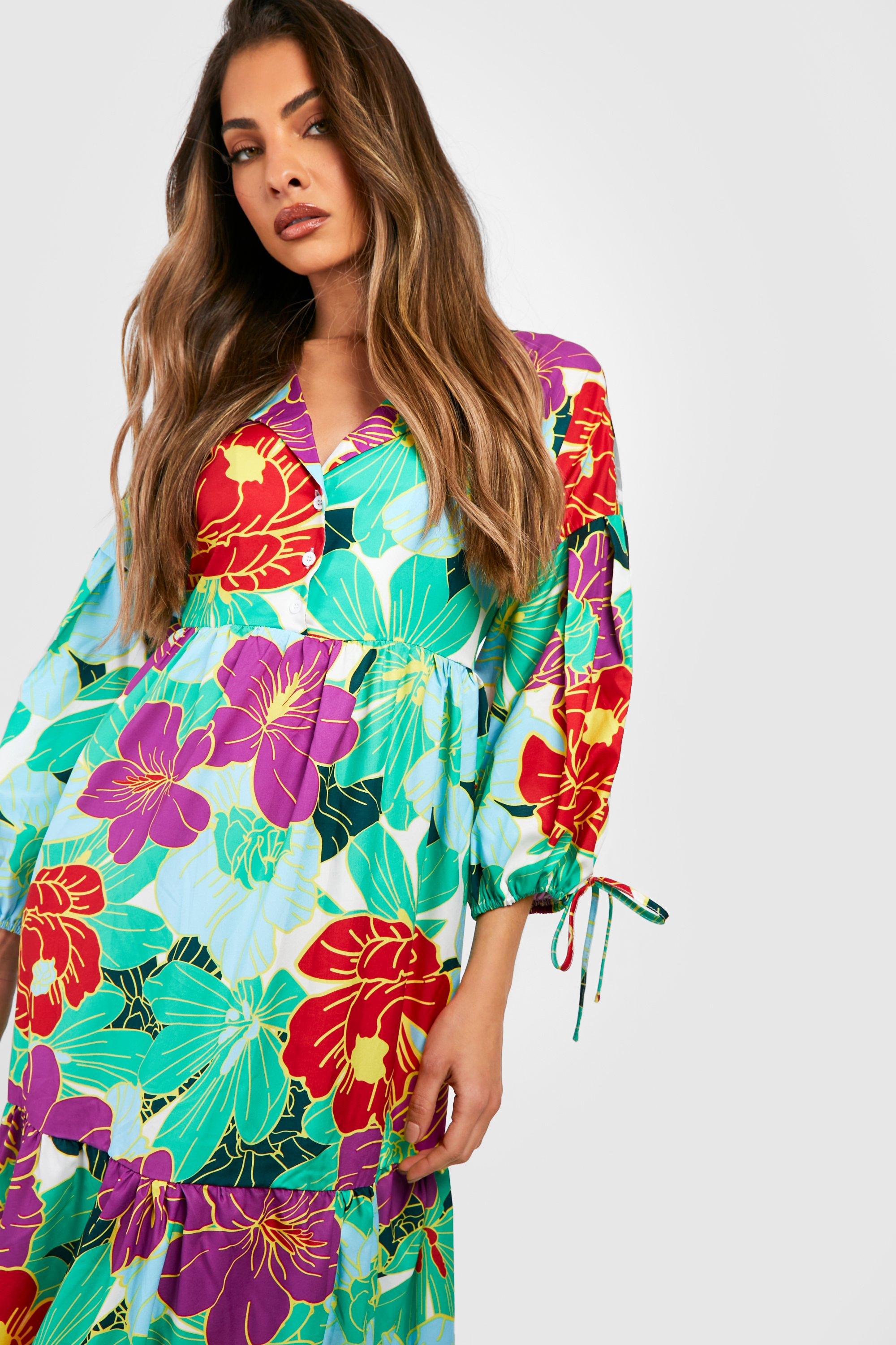 Robe fleurie boohoo new arrivals