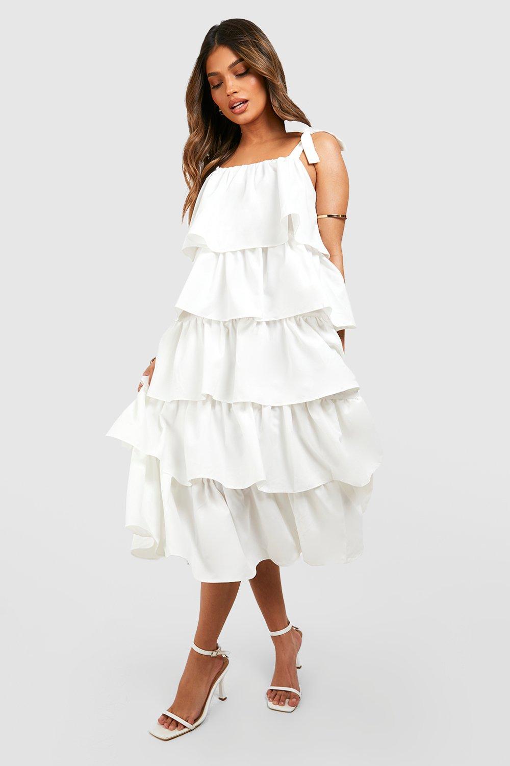 Ruffle Tiered Midi Dress