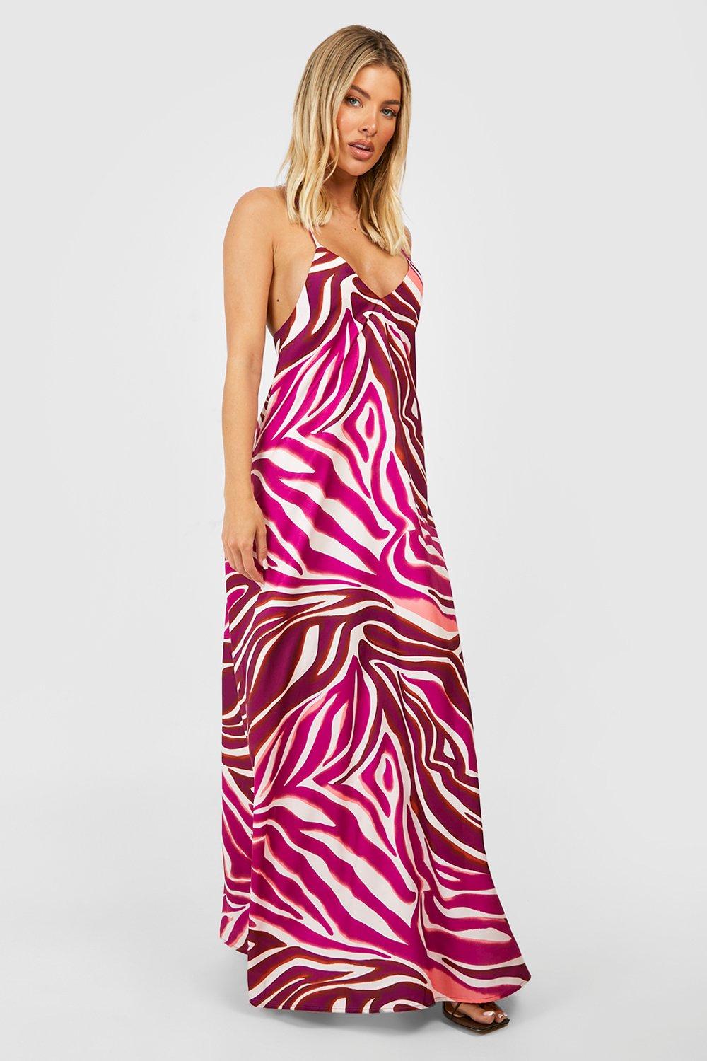 hot pink and zebra dresses