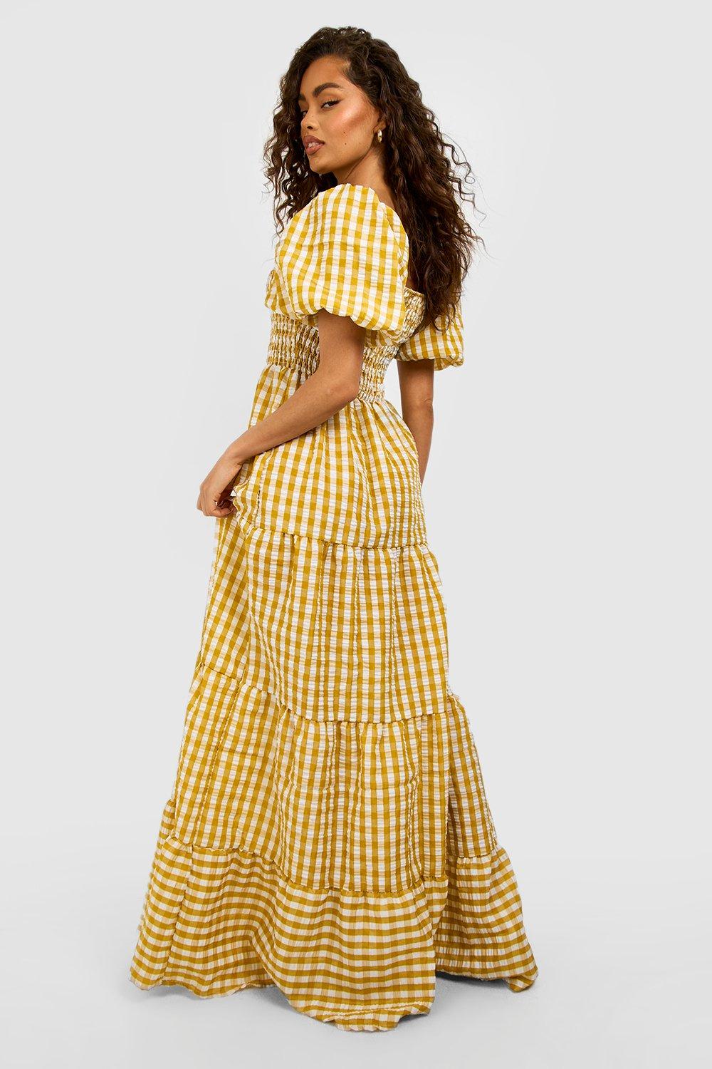 Boohoo gingham clearance