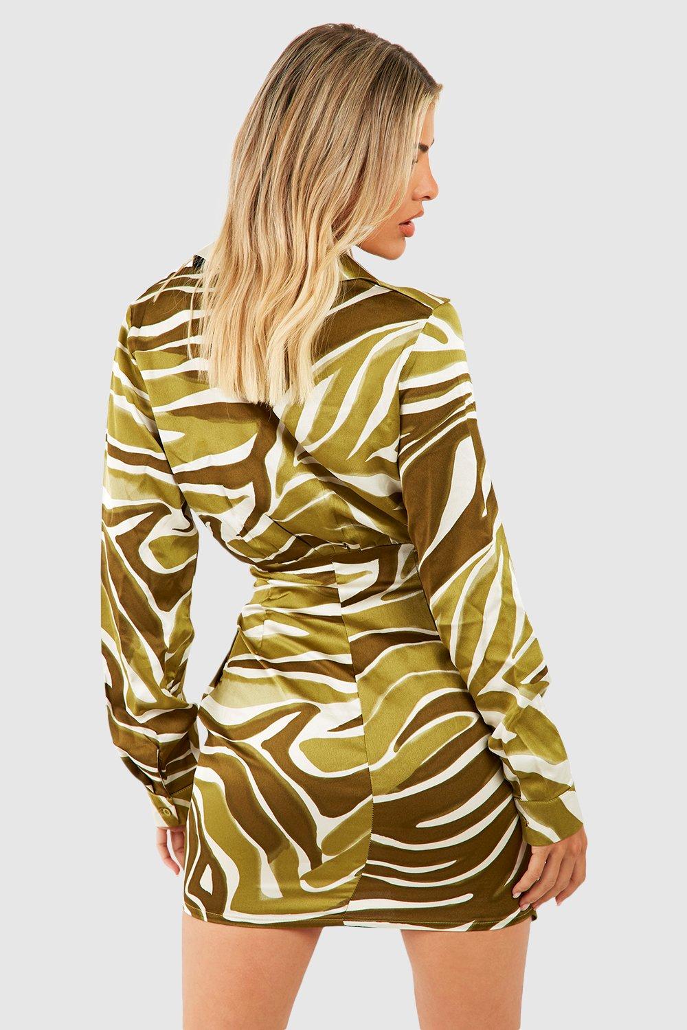 Yellow zebra best sale print top