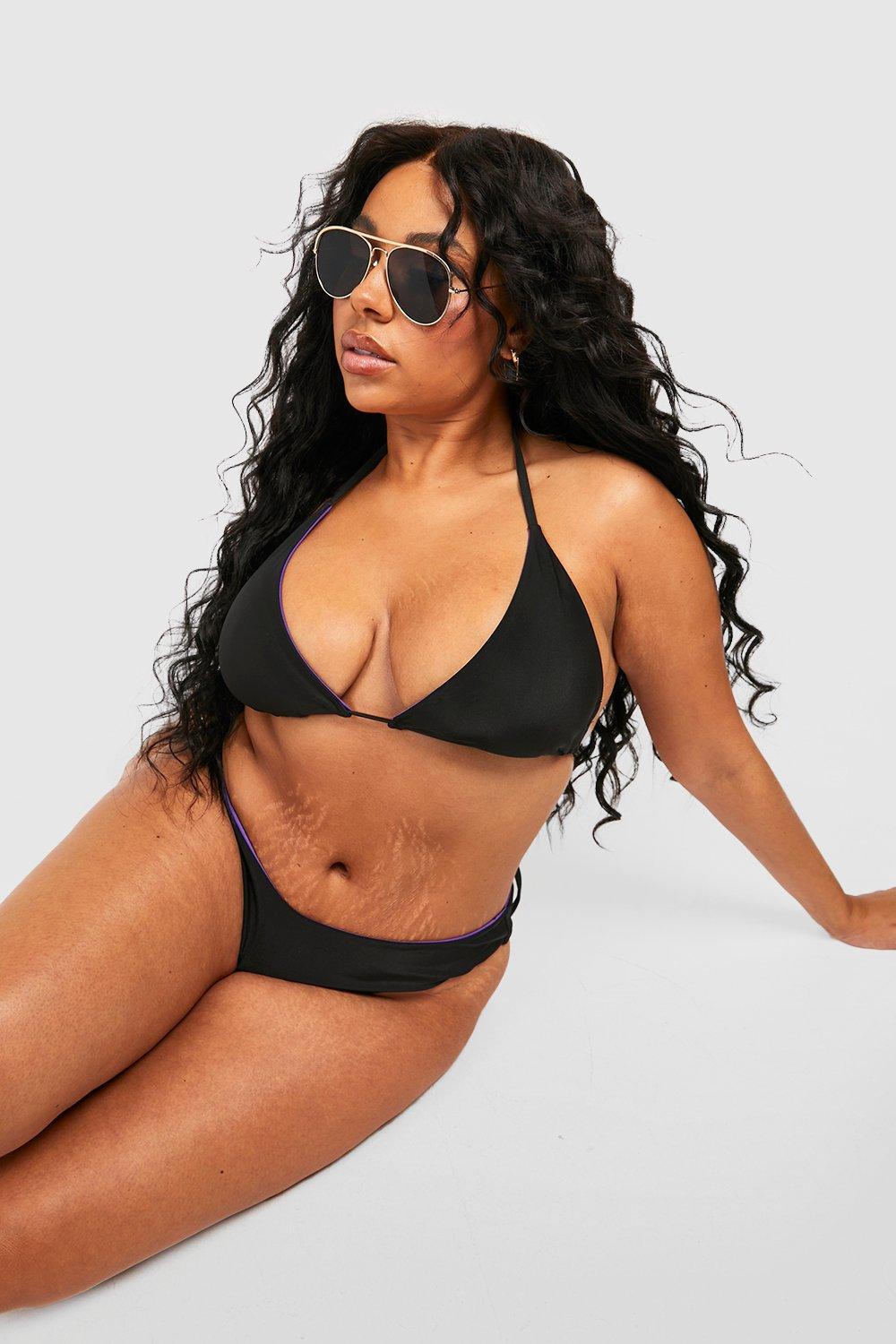 Plus Reversible Bikini Bottoms