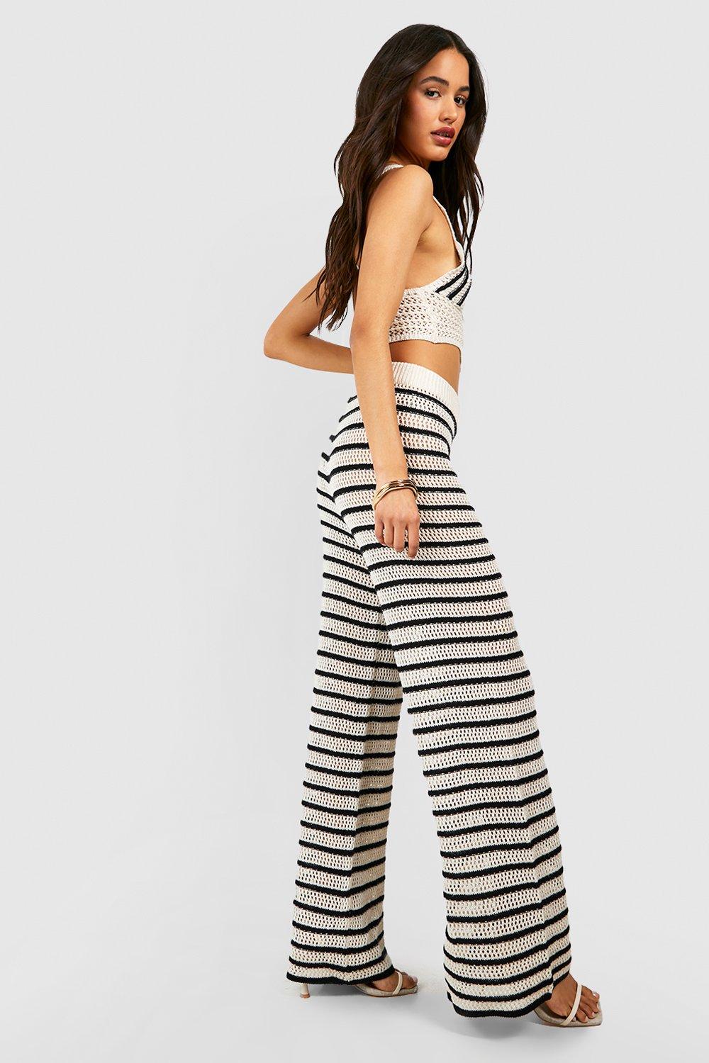 Boohoo stripe outlet trousers