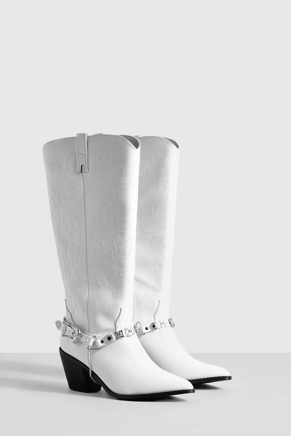 Topshop white sale cowboy boots