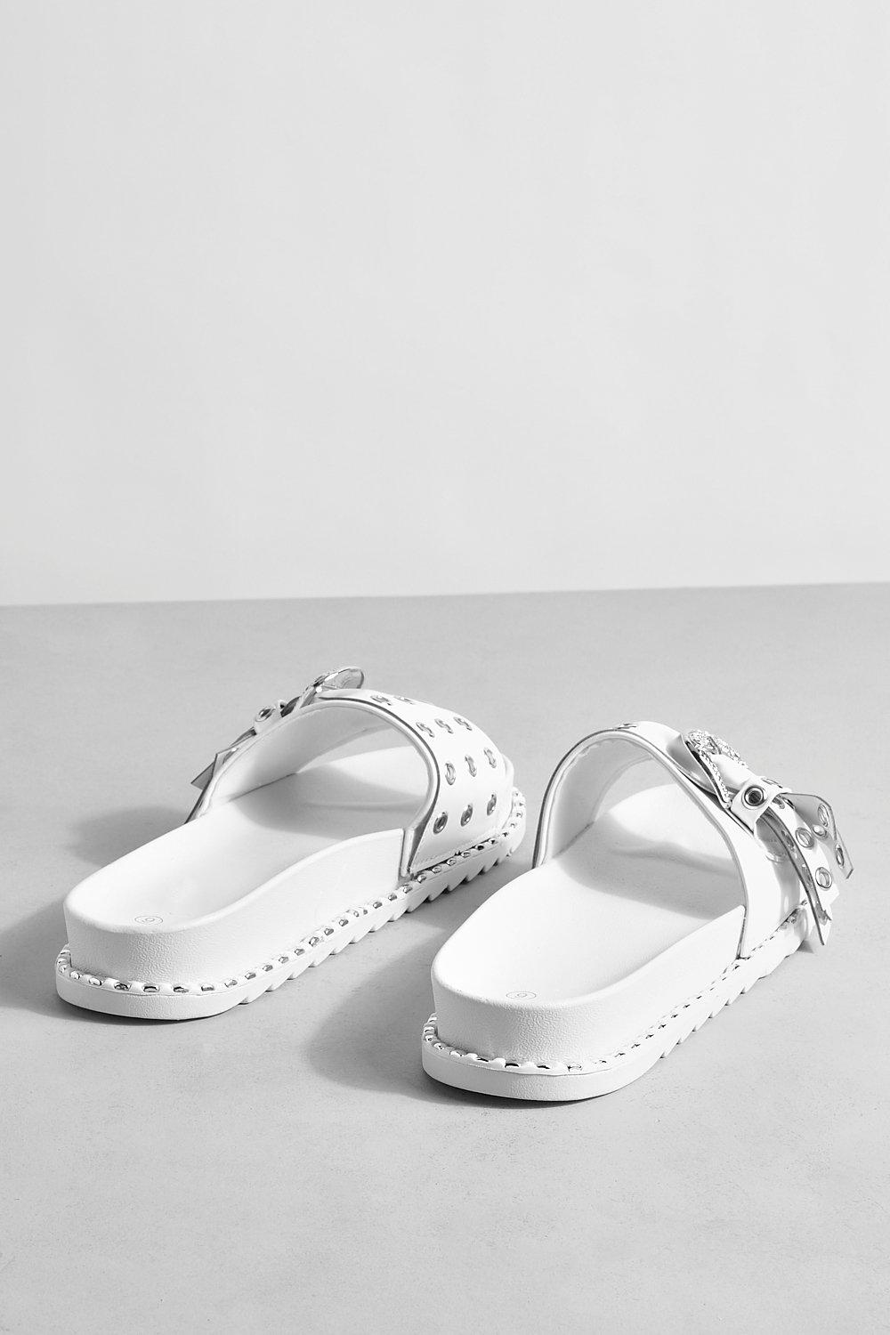 Stud hot sale slider sandals