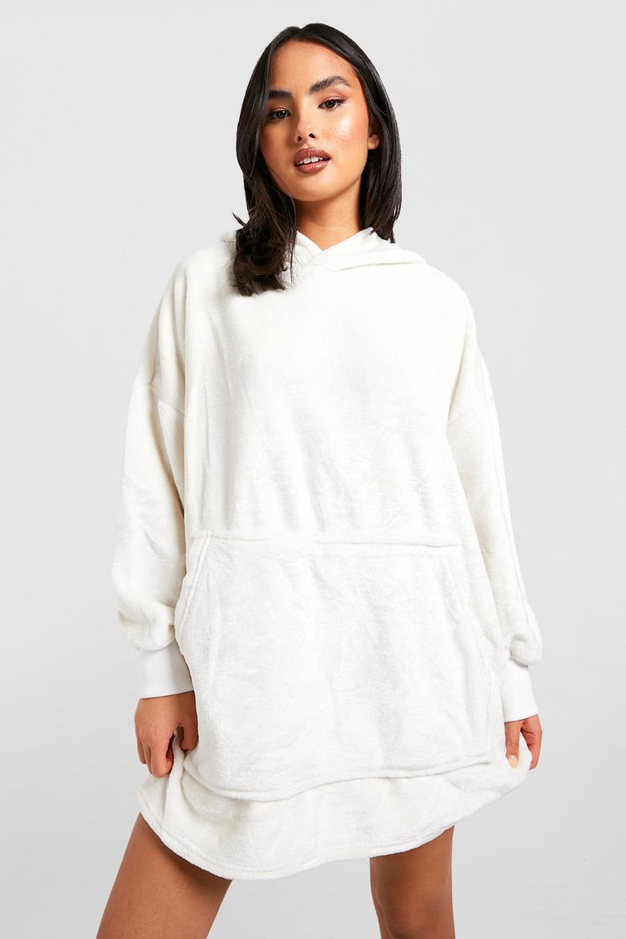Cream Mjuk oversized hoodie image number 1
