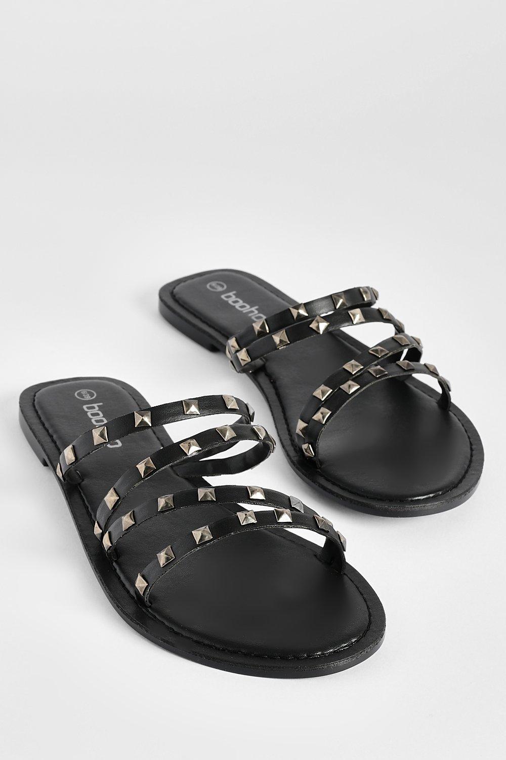 Studded hot sale slide sandals