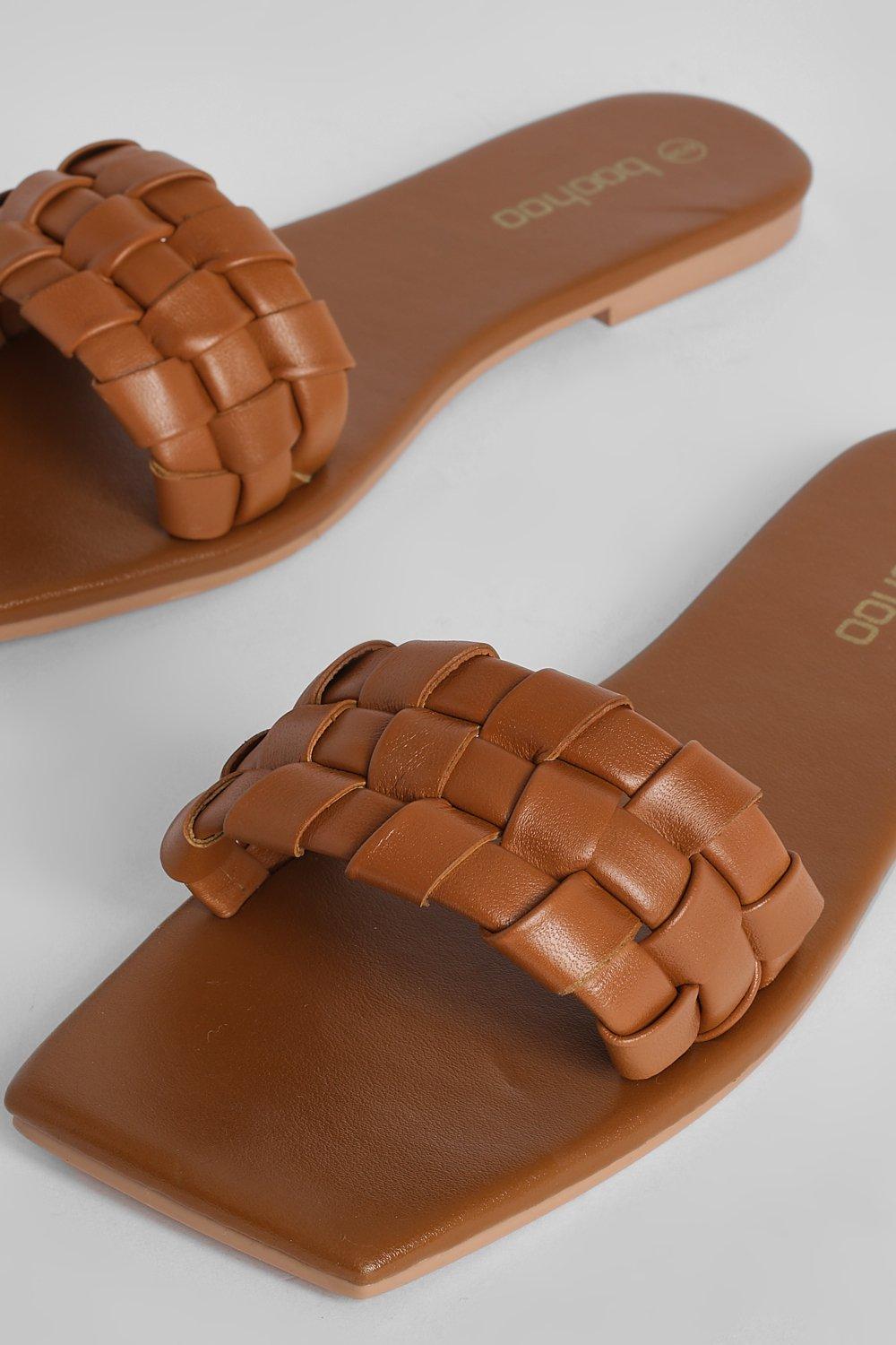 Boohoo store tan sandals