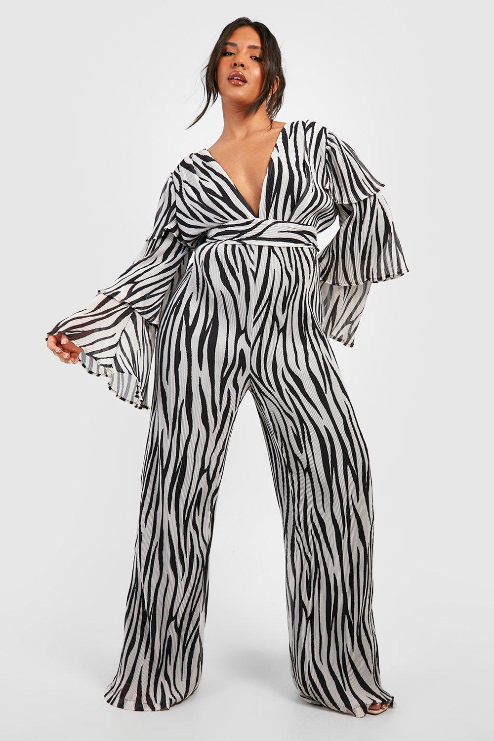 Boohoo 2024 pleated jumpsuit