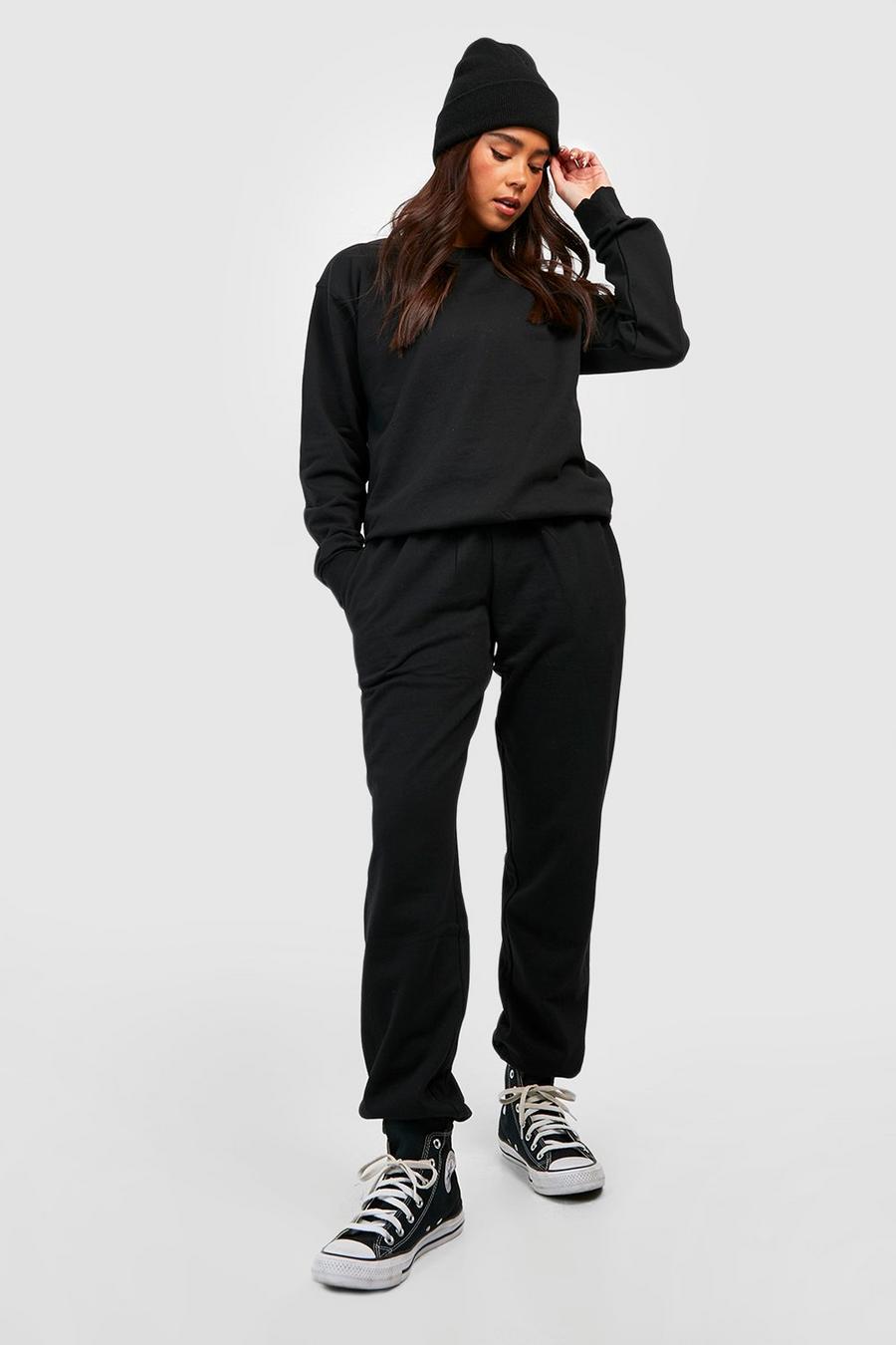 Petite Oversize Sweatshirt-Trainingsanzug, Black image number 1