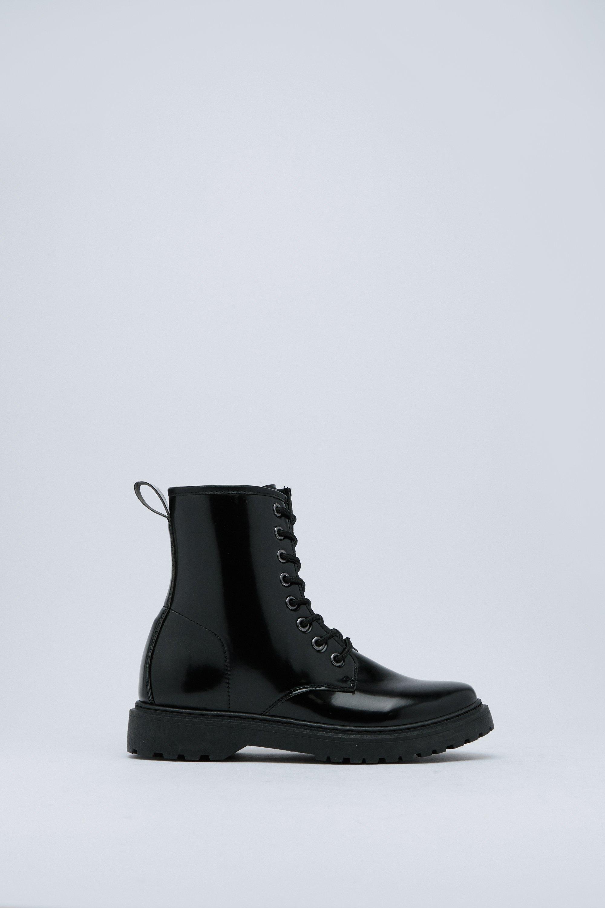 Boohoo 2025 biker boots