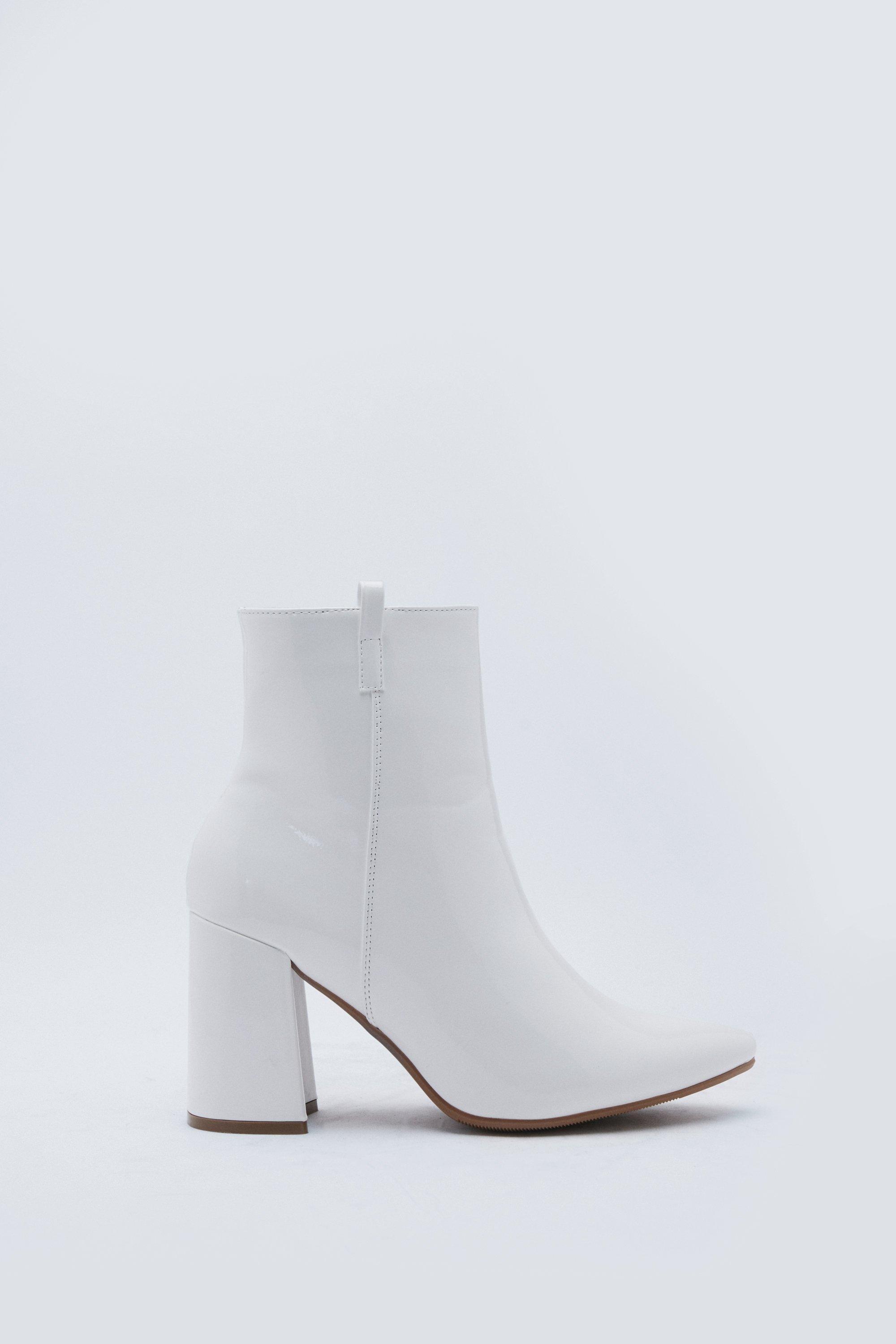 Your Love Shines On Patent Faux Leather Boots