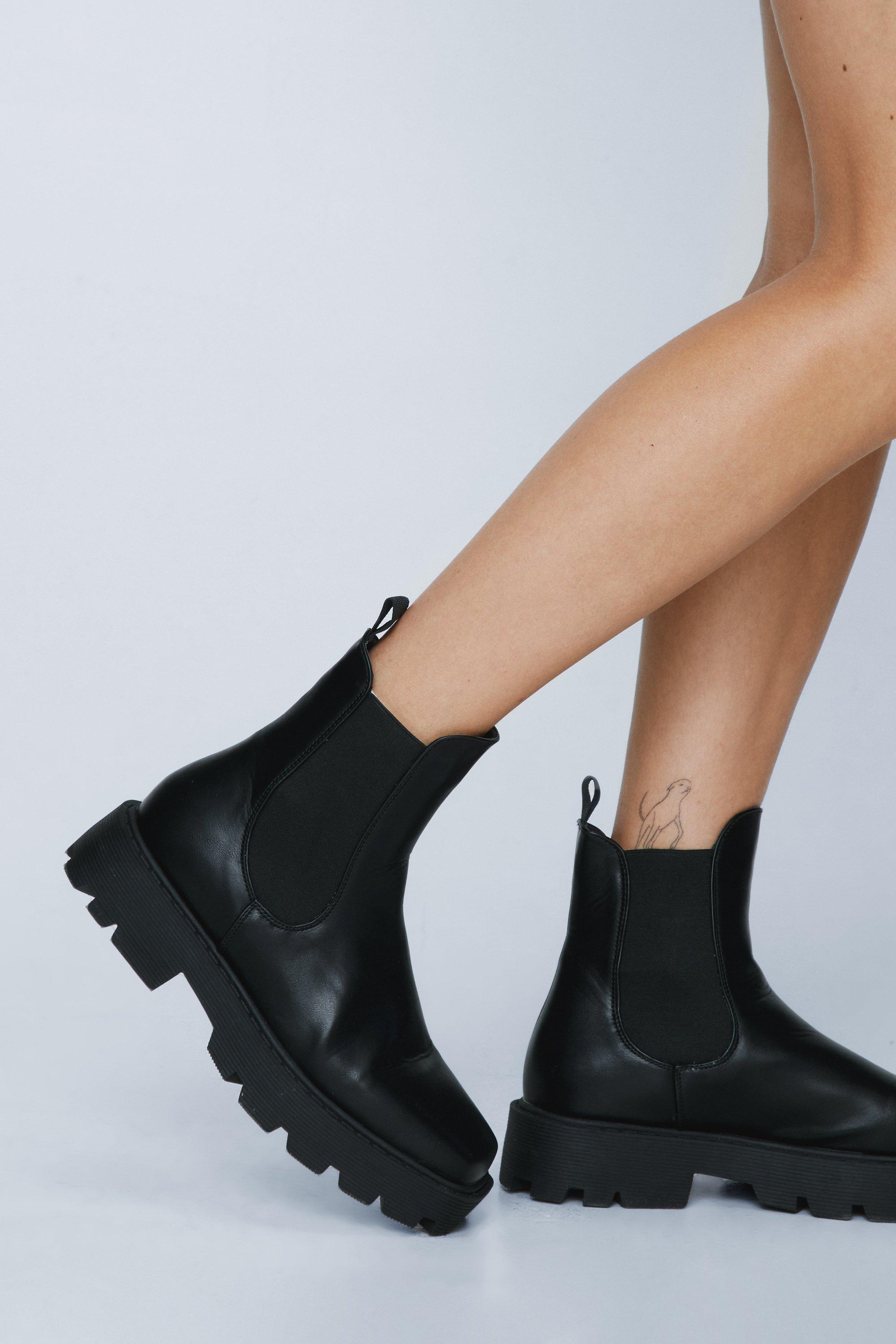 Cleated chelsea ankle boots best sale