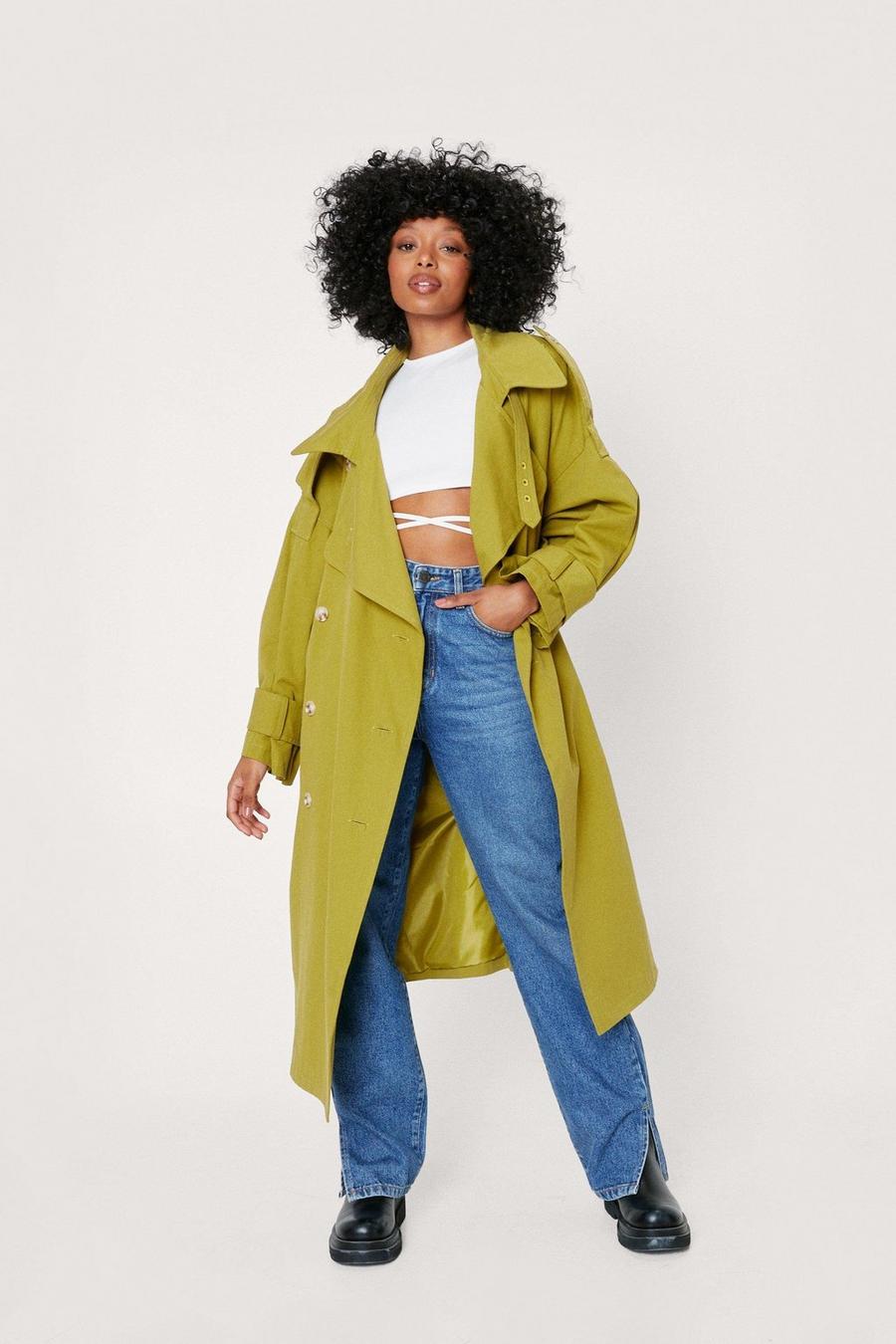 Petite Oversized Trench Coat image number 1