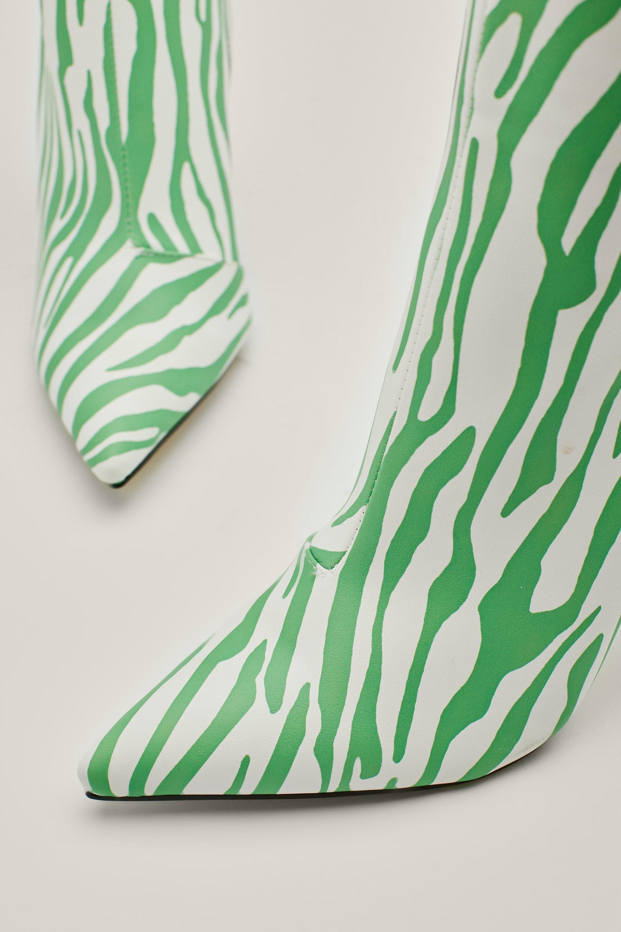 Mango zebra boots deals