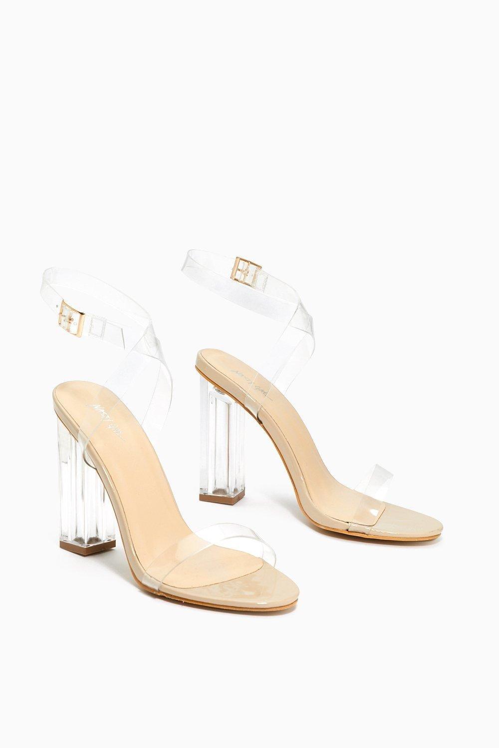 Let's be store clear heel