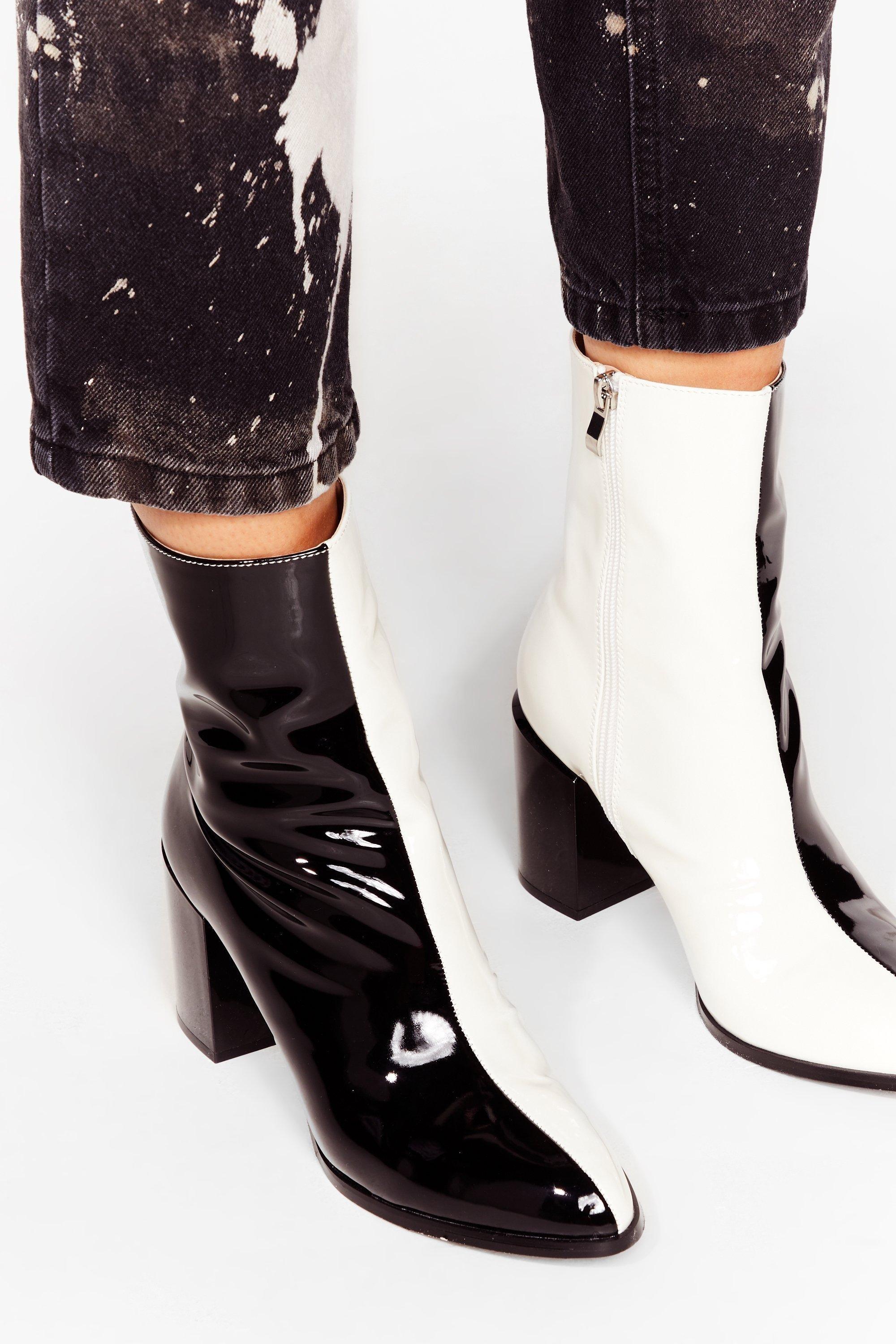 Two tone hotsell ankle boots