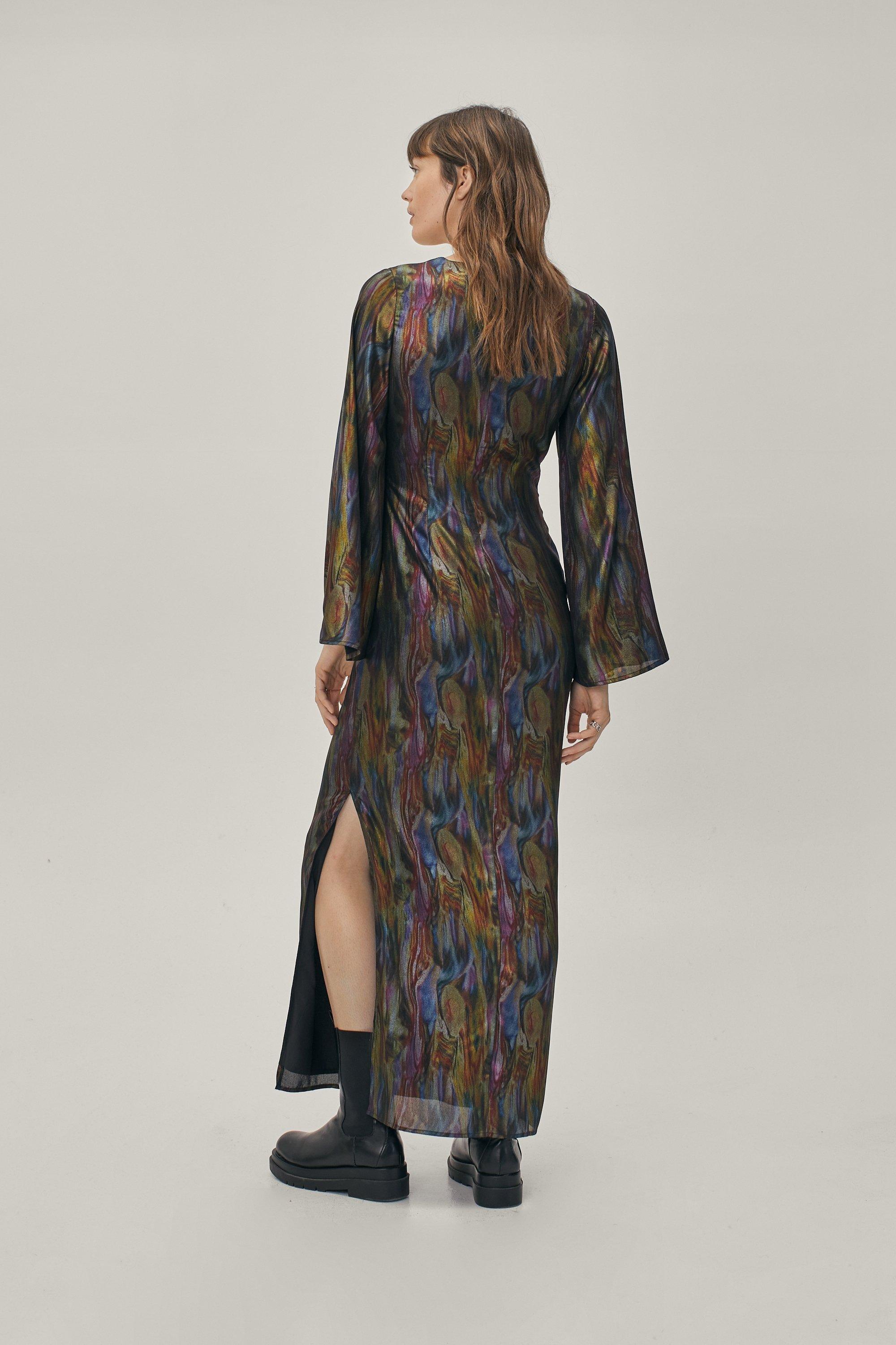 Metallic 2025 kimono dress