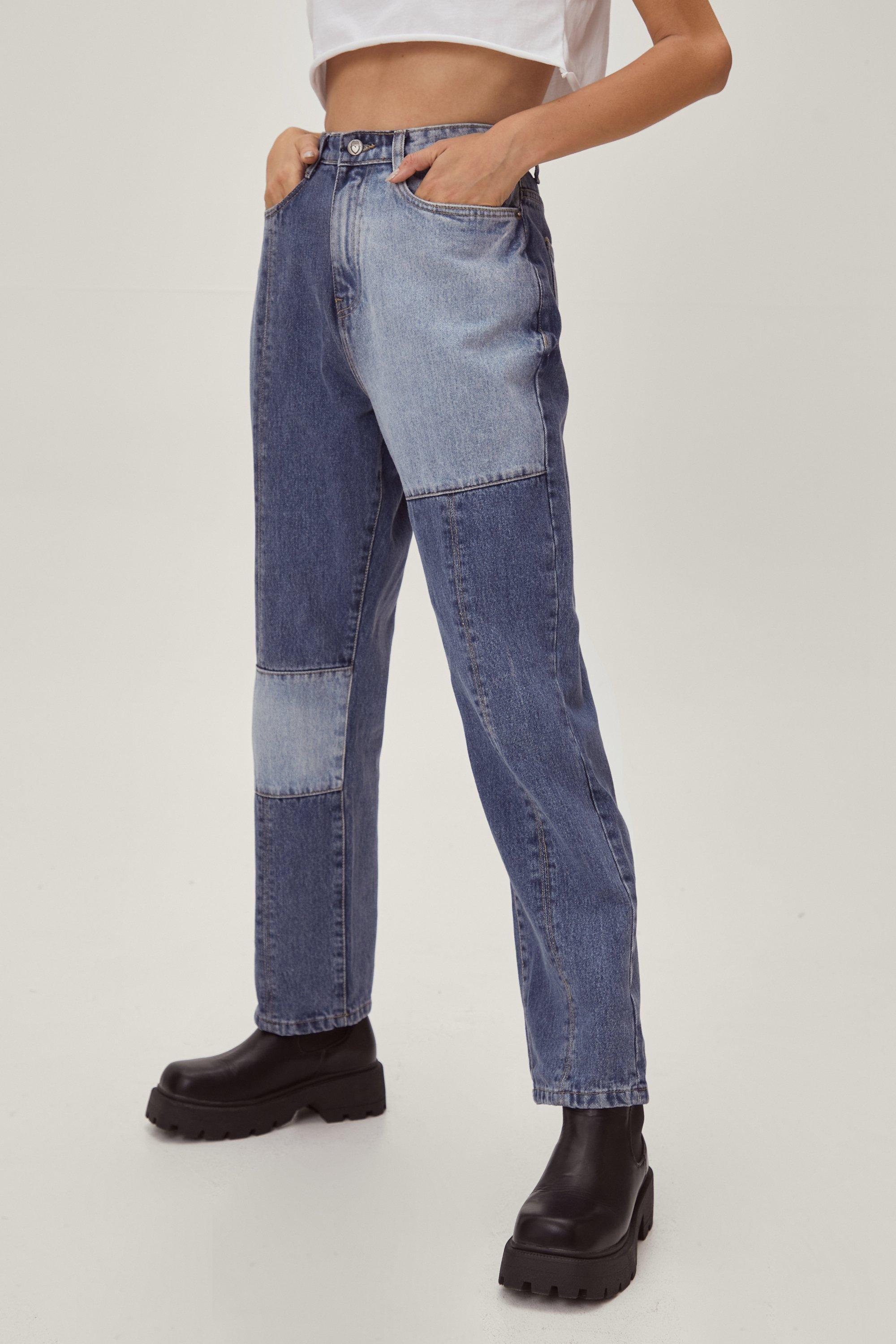 PacSun Patch On Blue Mom Jeans