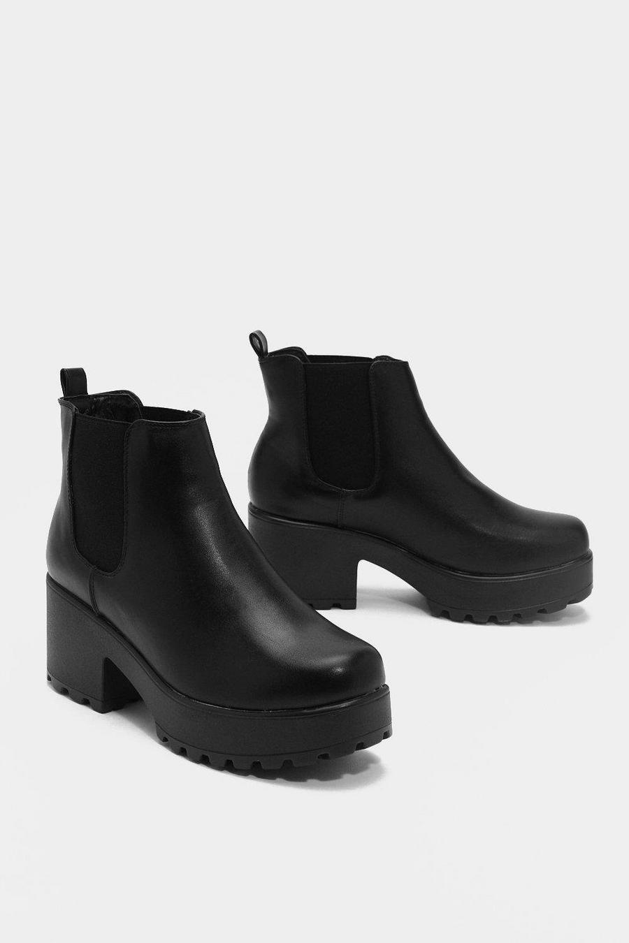 Black Roll With It Platform Ankle Boot image number 1