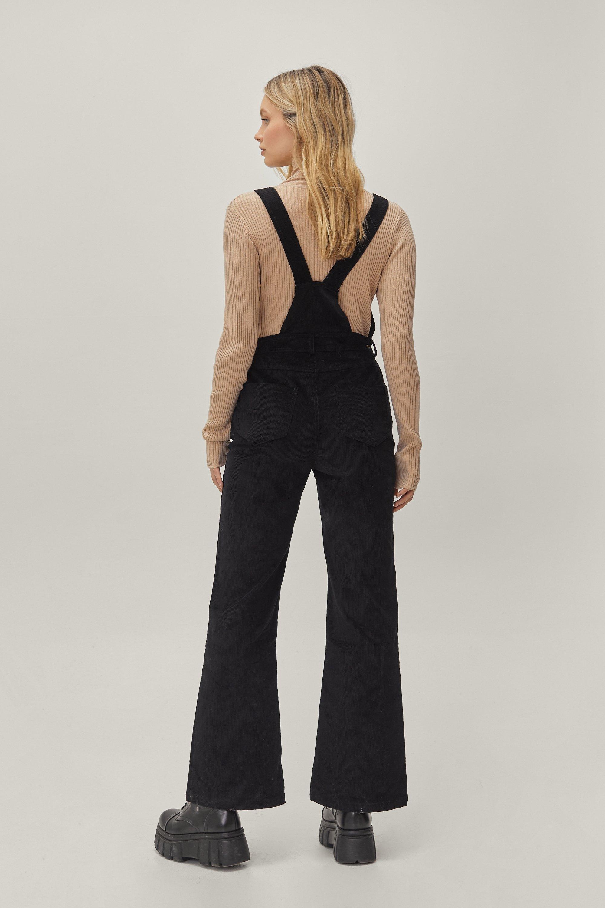 Corduroy bell bottom overalls online