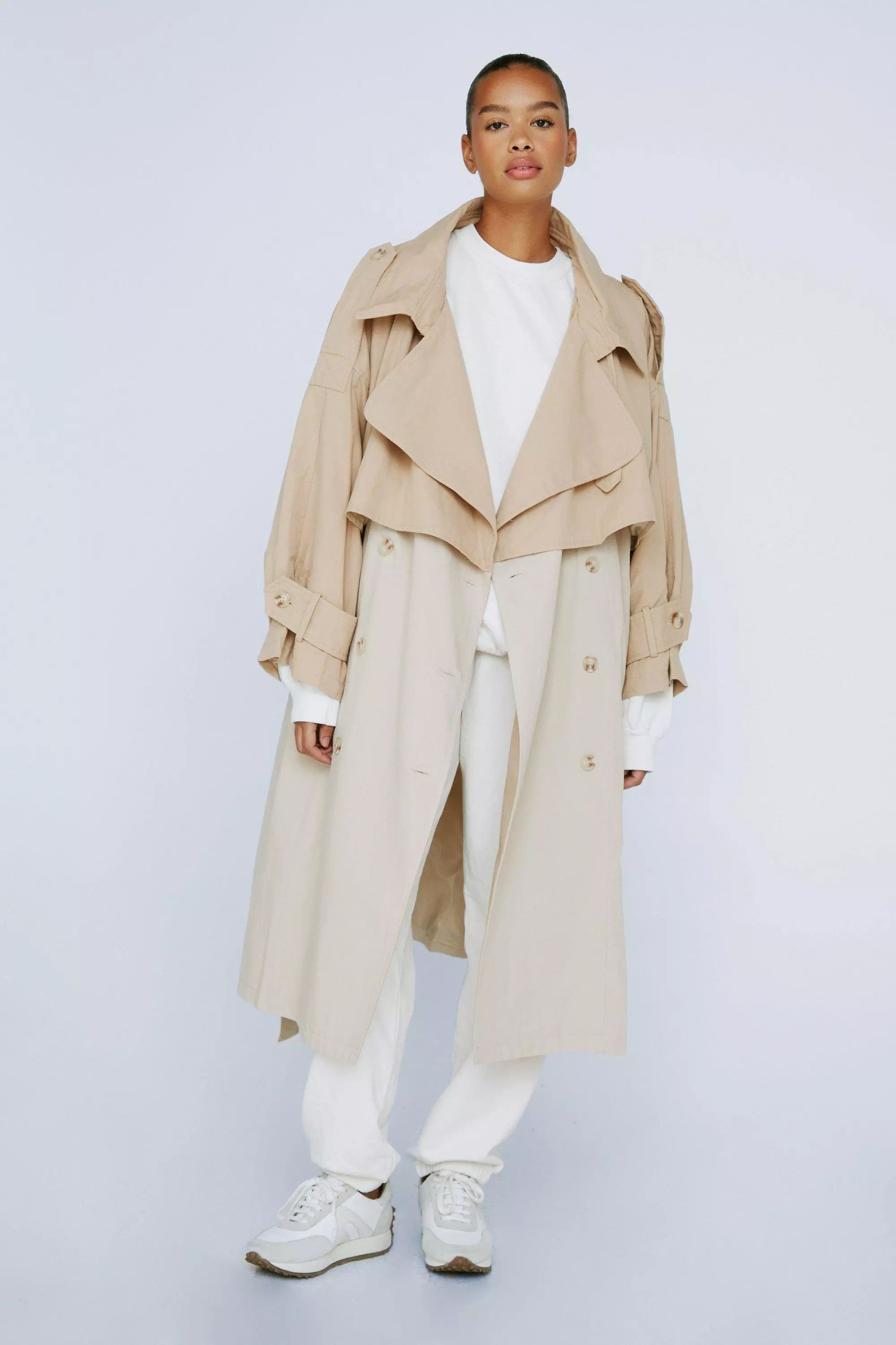 Oversized mac trench coat sale