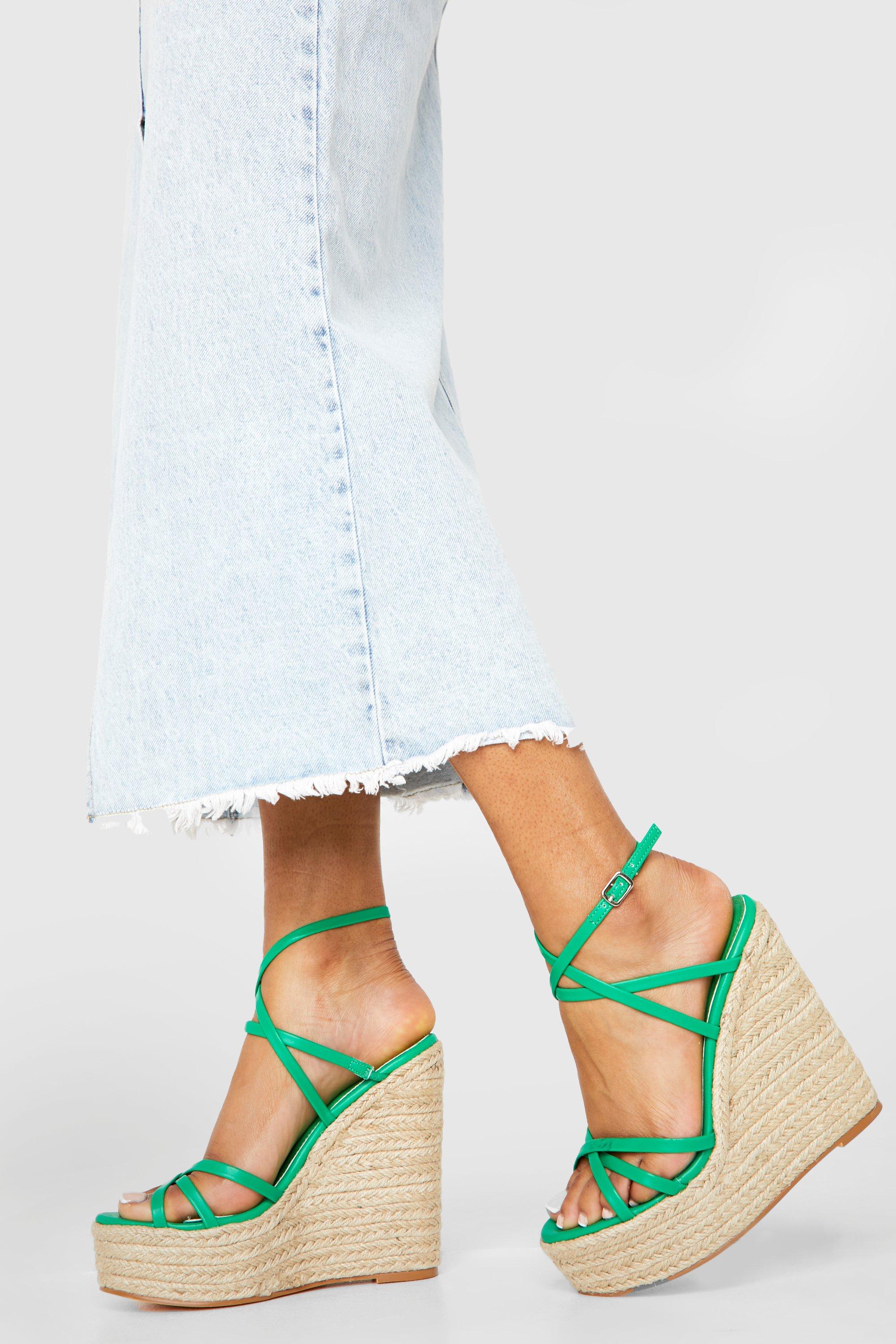 Green sale cross wedges