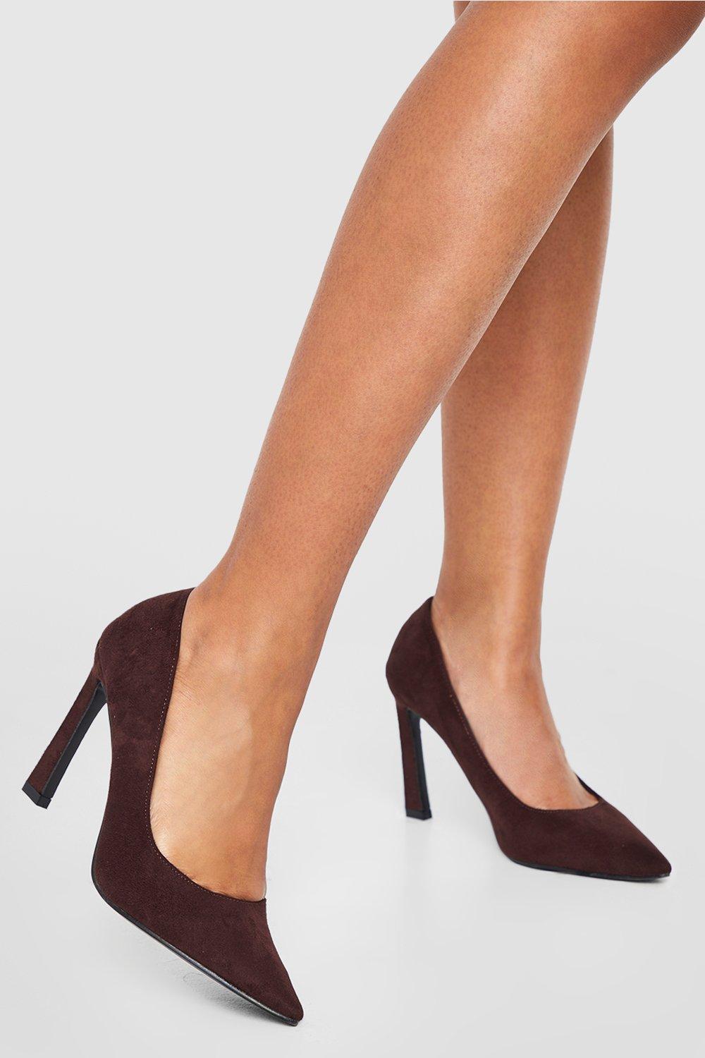 Dark brown shop court heels