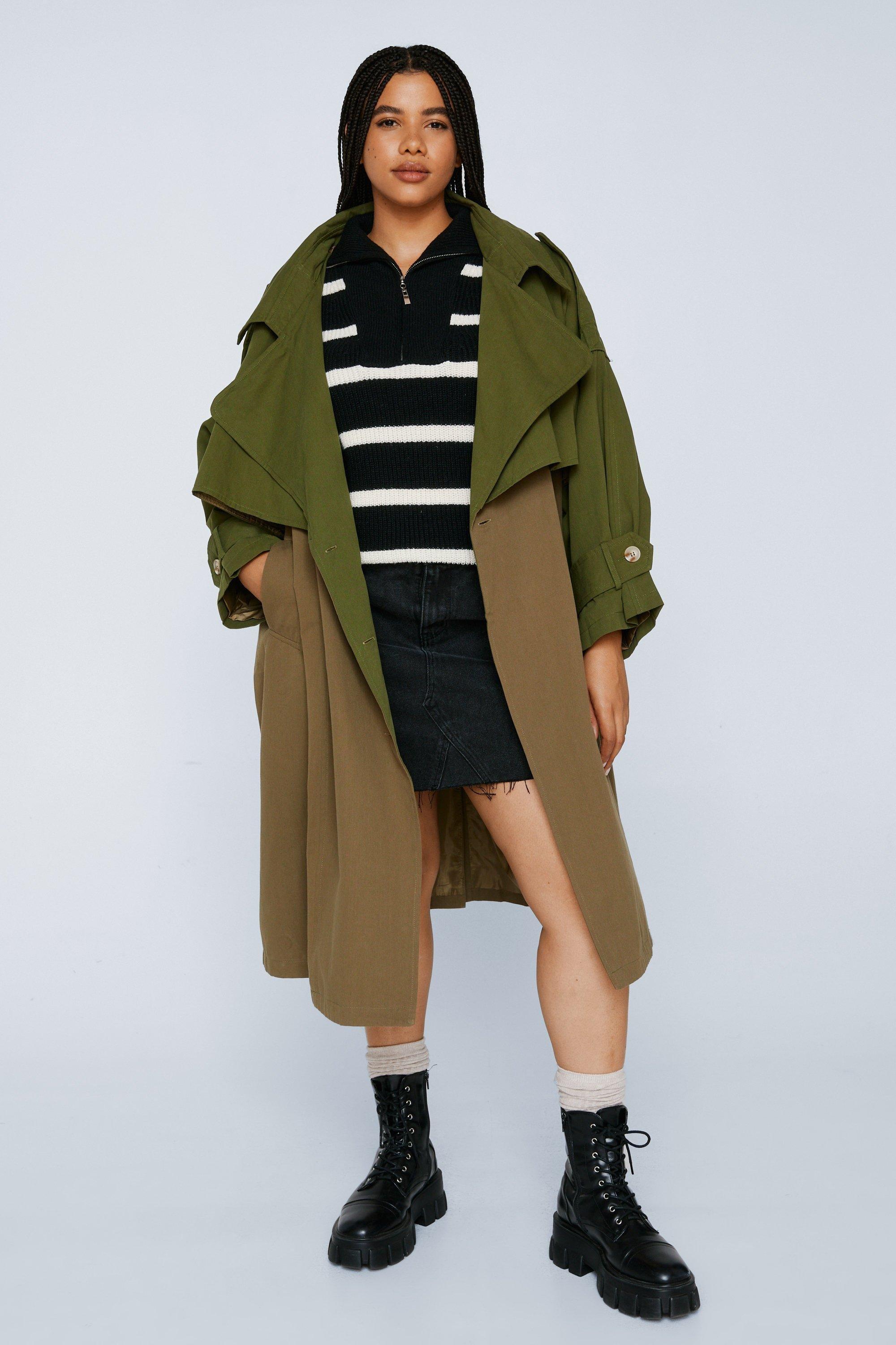 Oversized mac 2024 trench coat