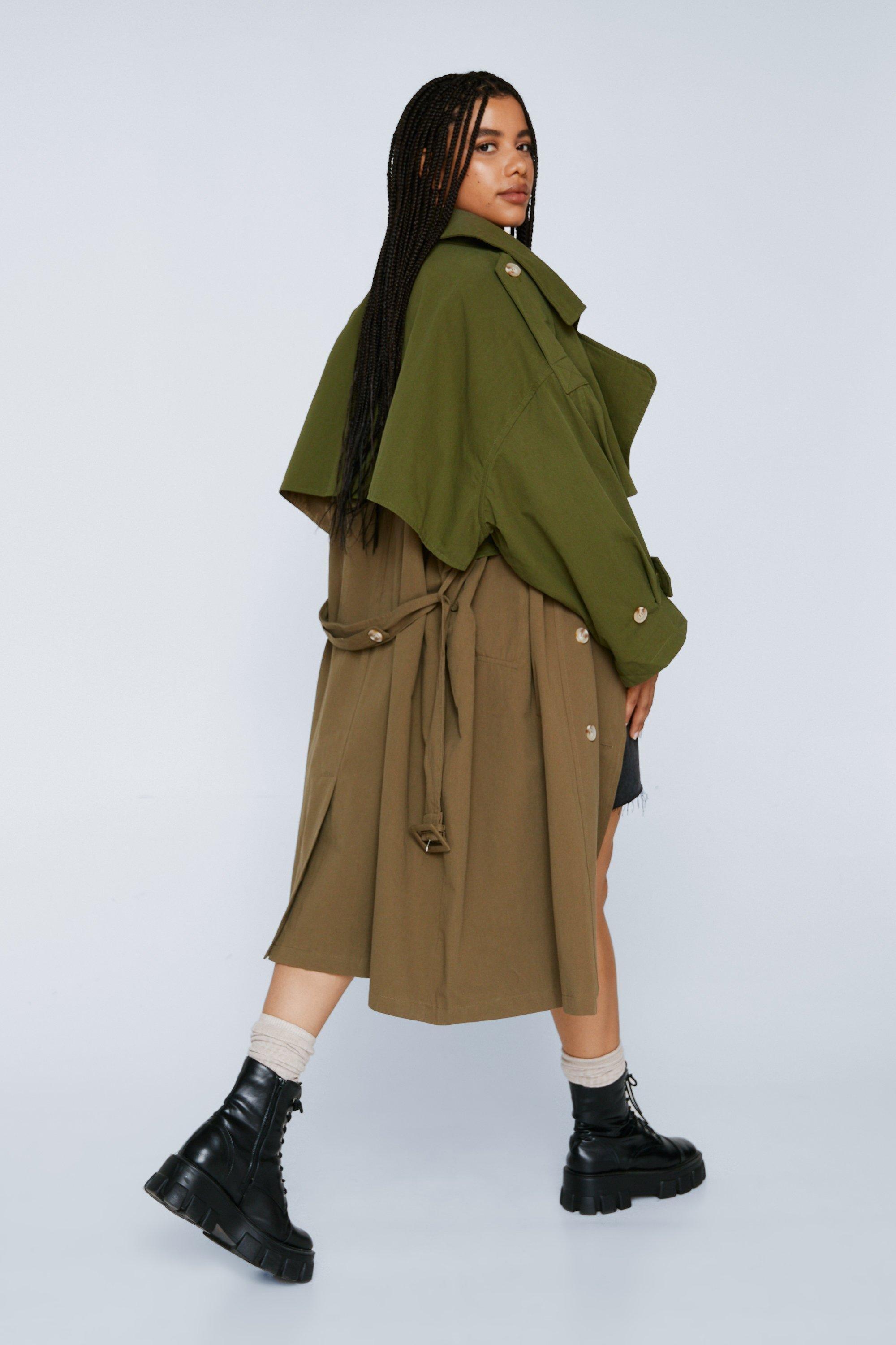 Khaki on sale mac coat