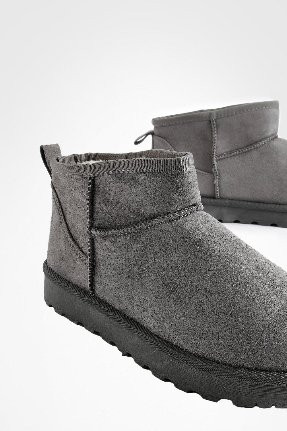 Boohoo grey boots hotsell