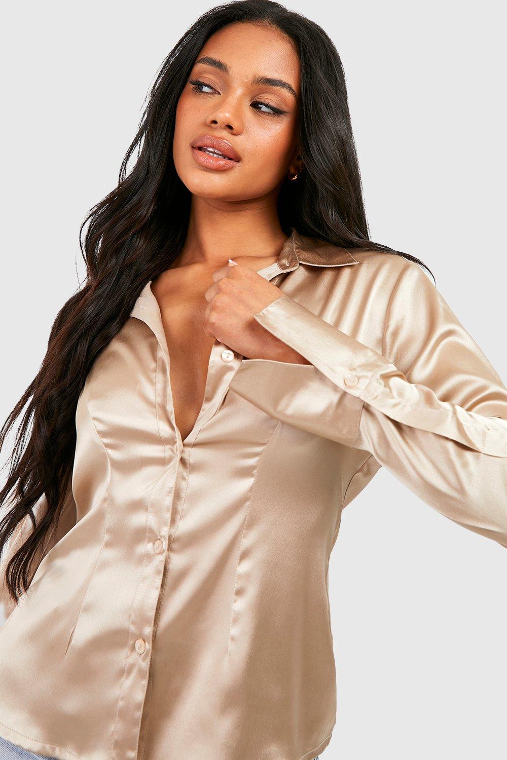 Satin fitted top