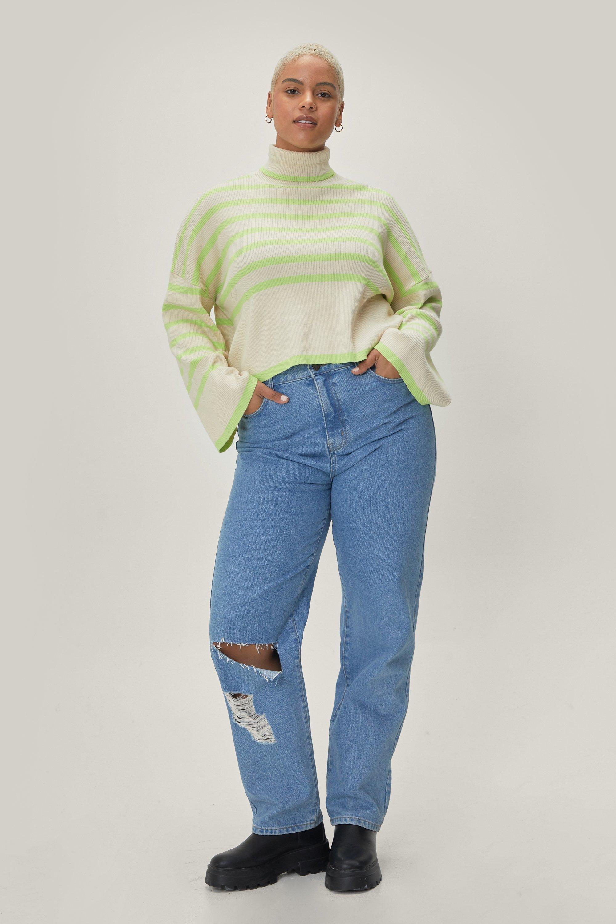 plus size roll neck tops