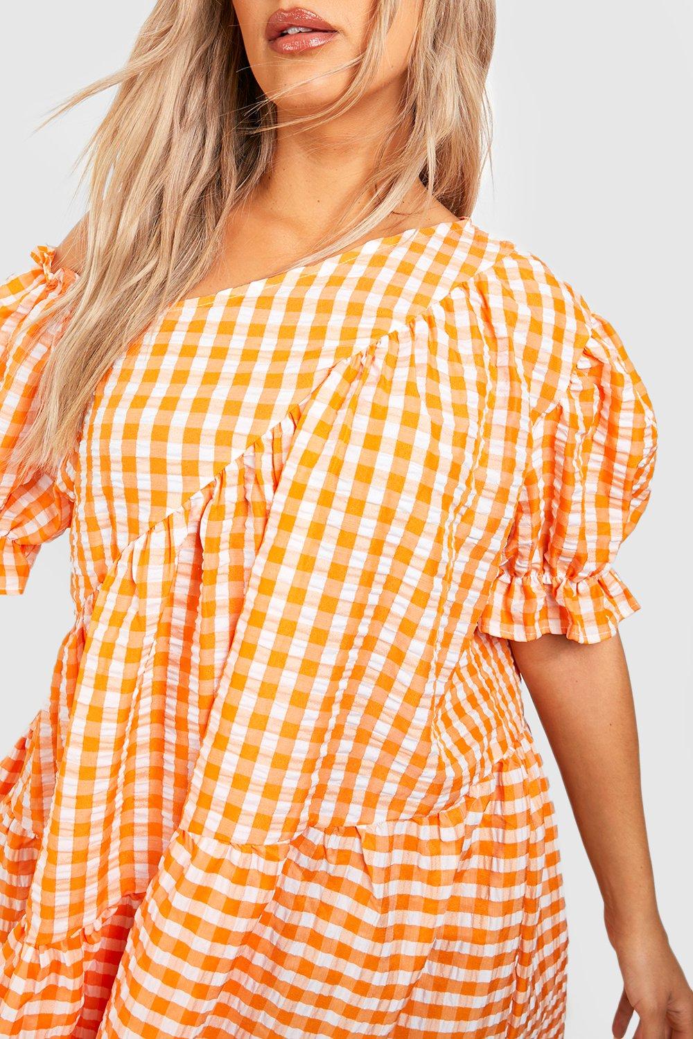 Boohoo best sale robe orange