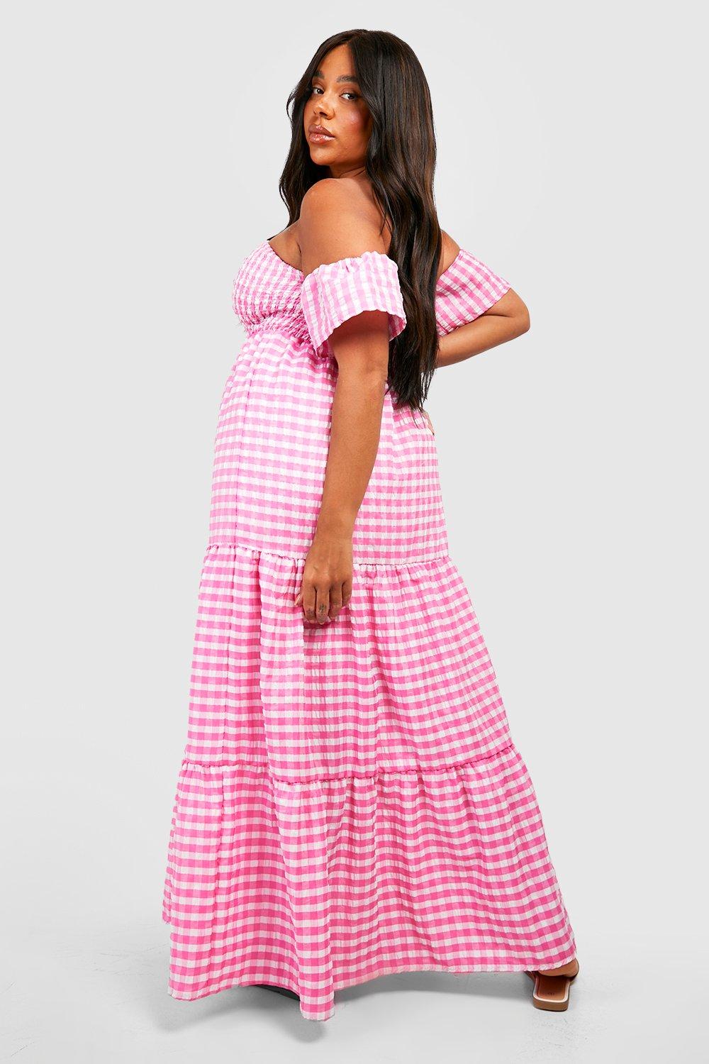 Robe vichy grande taille sales