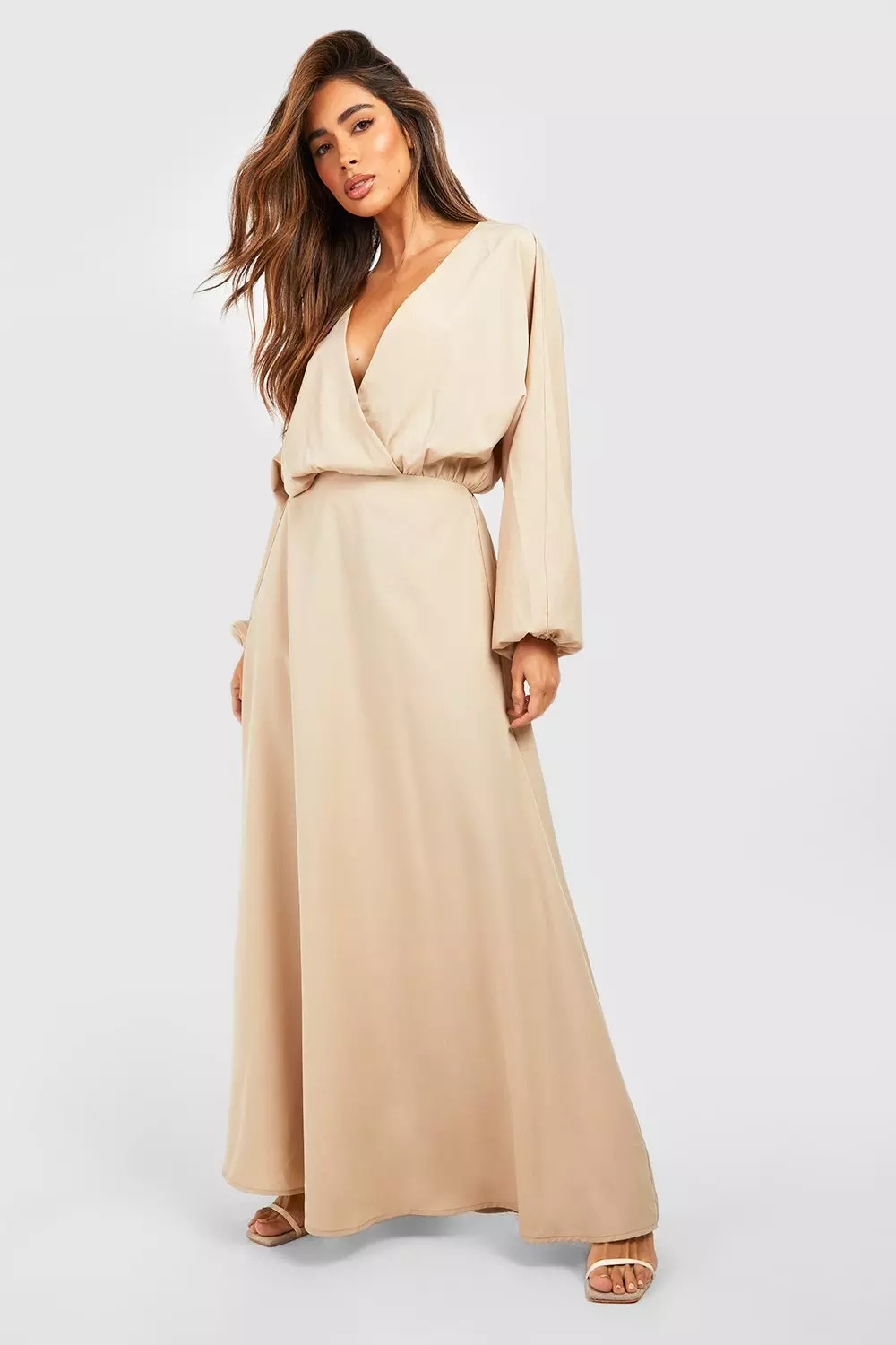 Stone Kimono Sleeve Wrap Maxi Dress alternative image