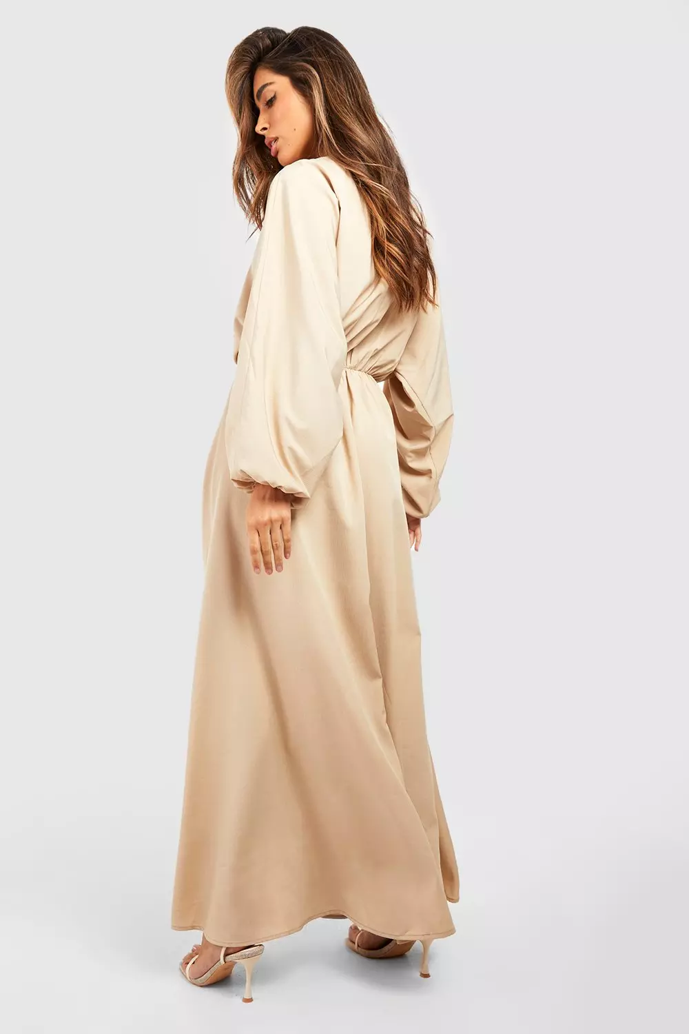 Stone Kimono Sleeve Wrap Maxi Dress alternative image
