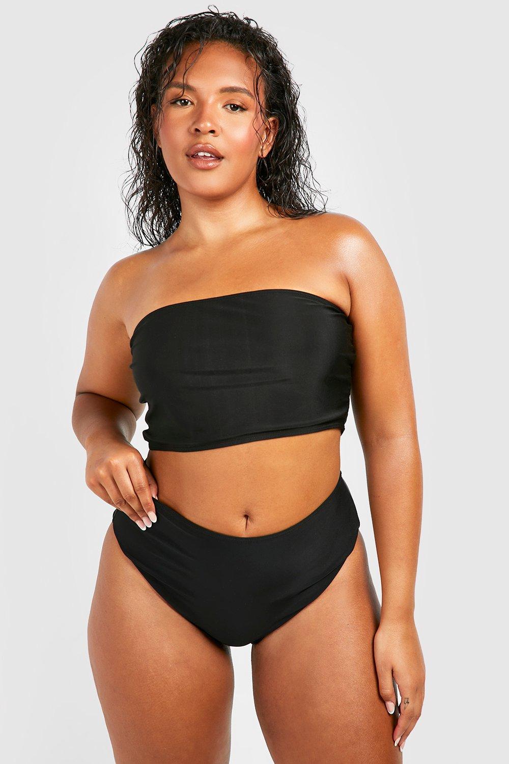 Plus size bandeau bikini top on sale