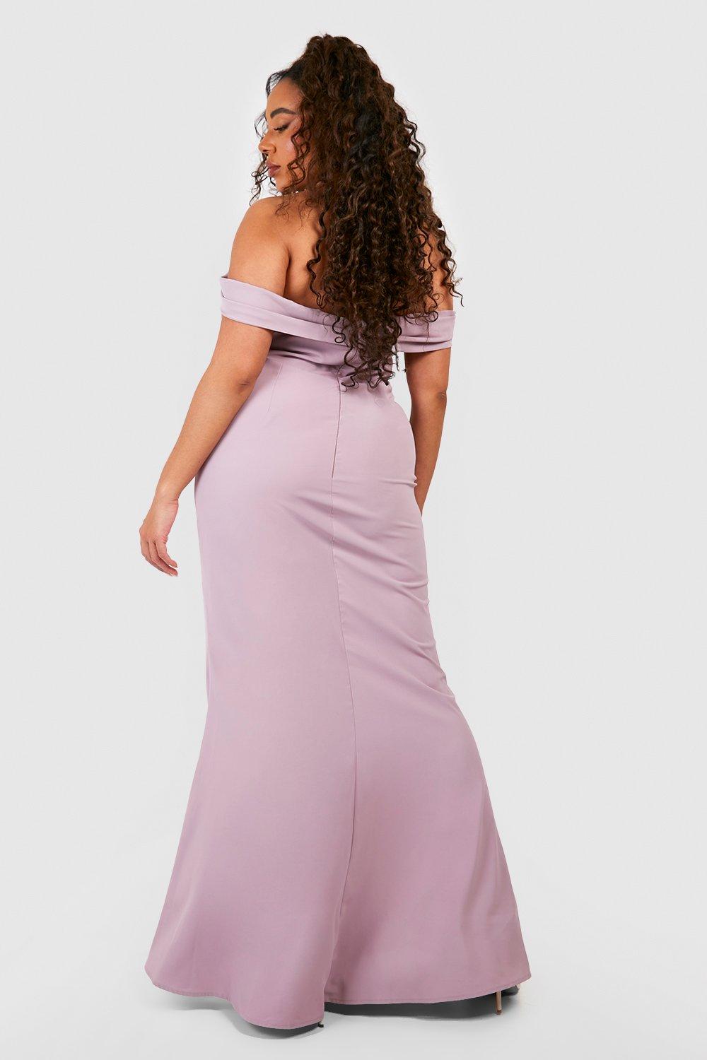 Mauve plus on sale size bridesmaid dresses